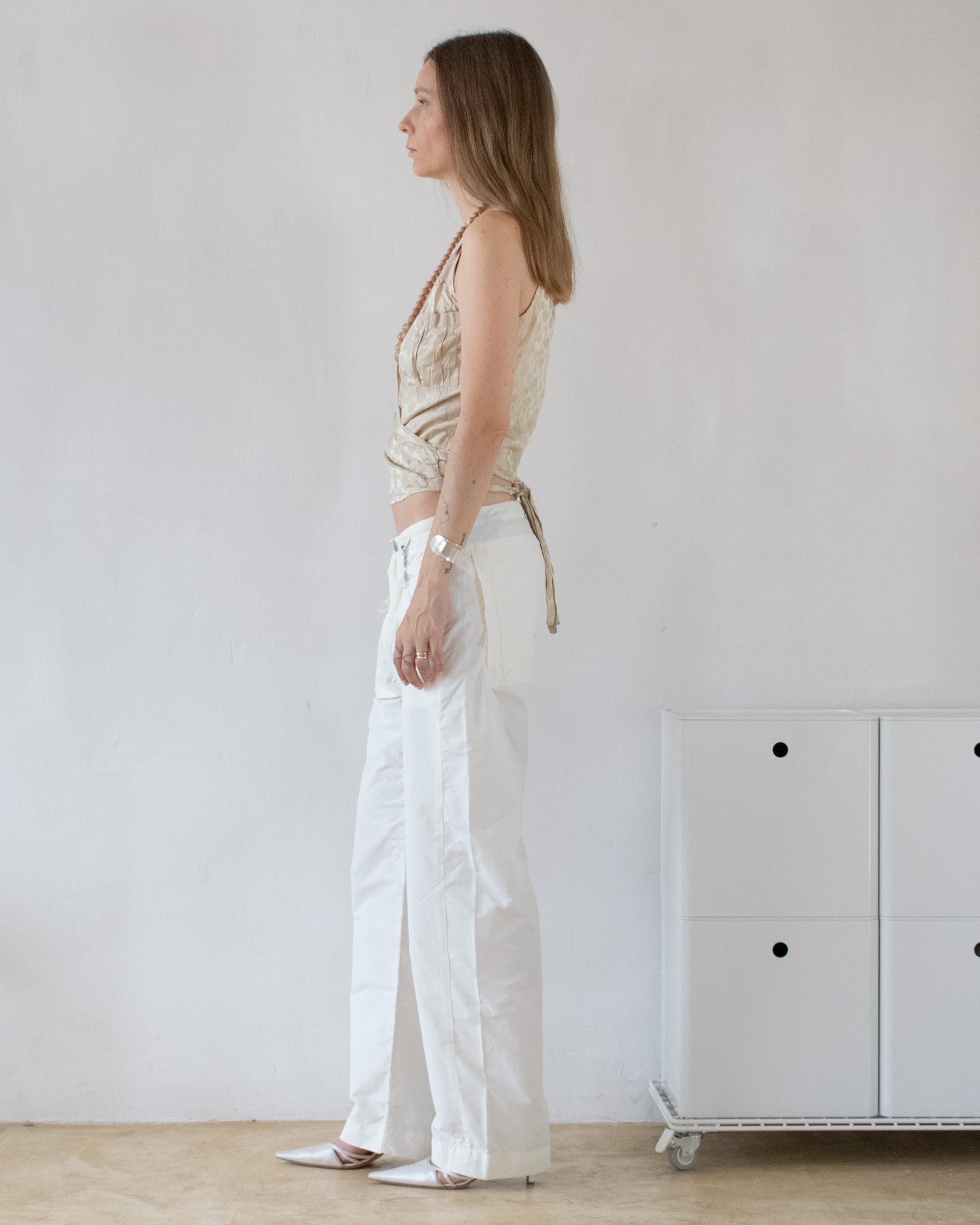 Polka Dot Silk Vest