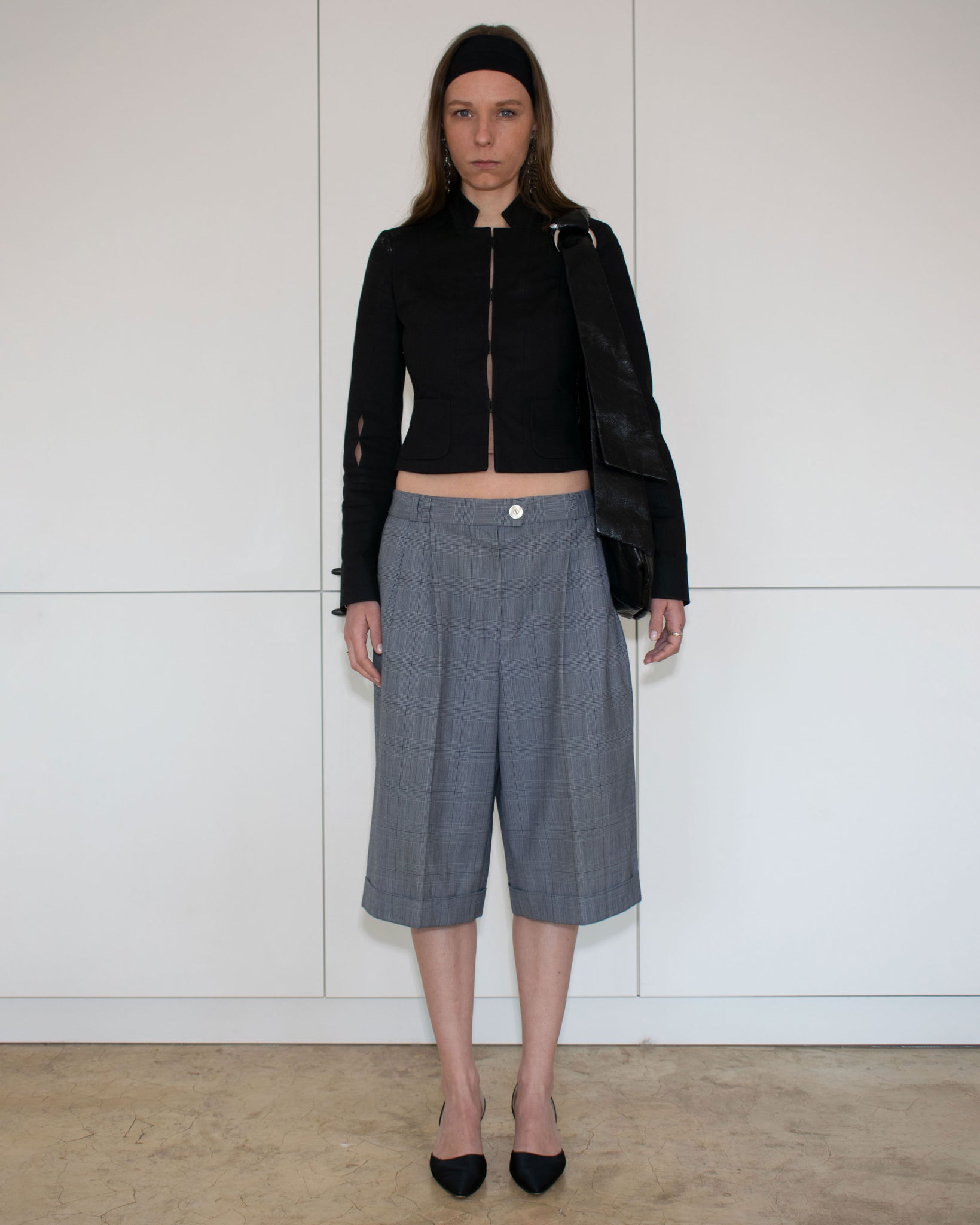 Pleated Bermuda Shorts