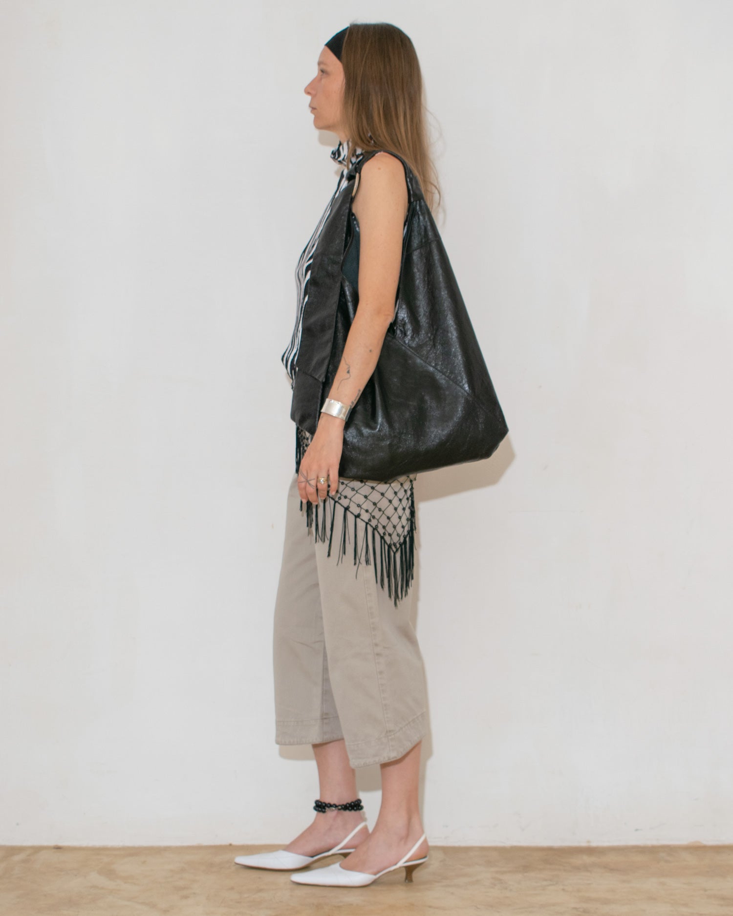 Plissé Zebra Top