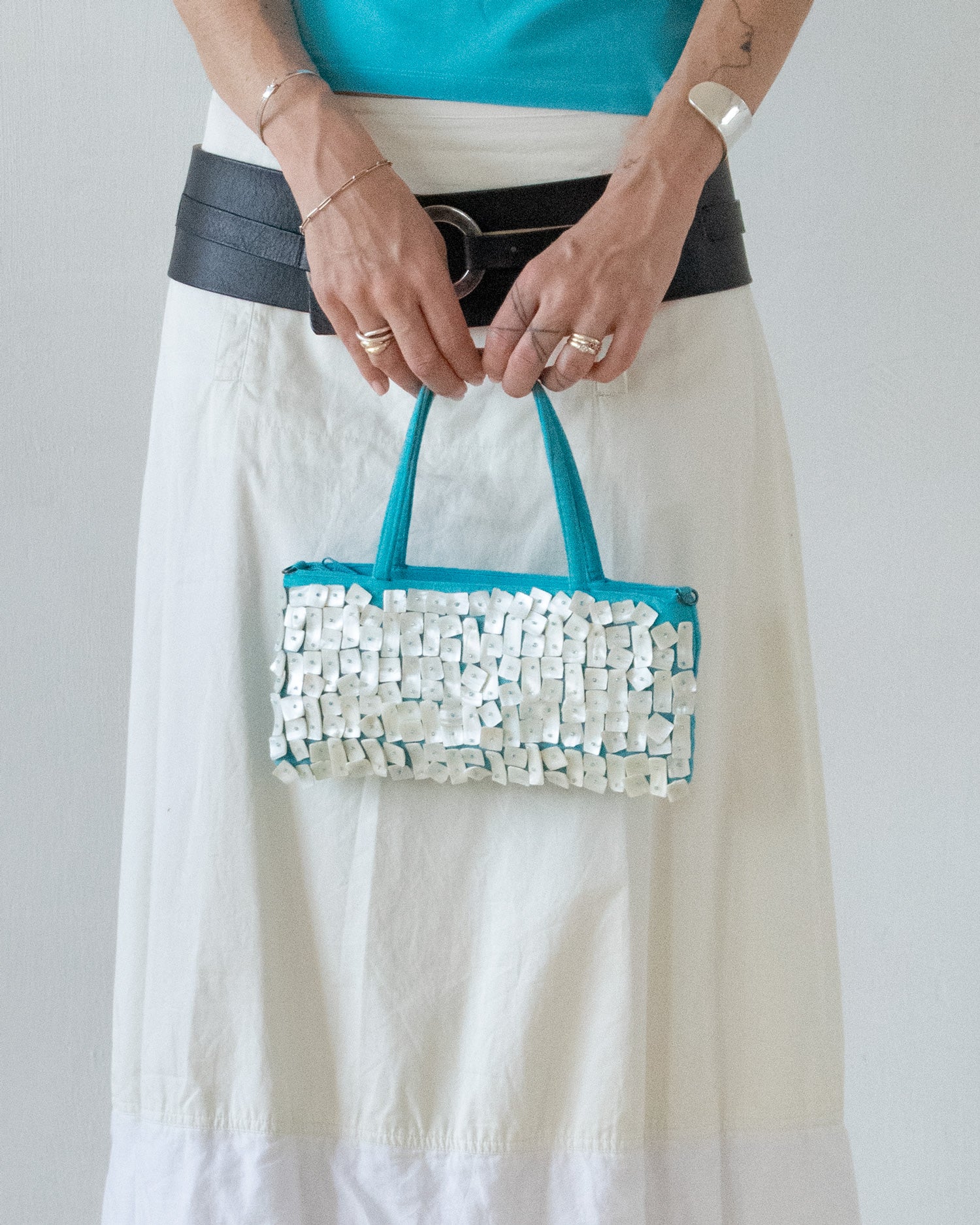 Mother of Pearl Bag (Turquoise)