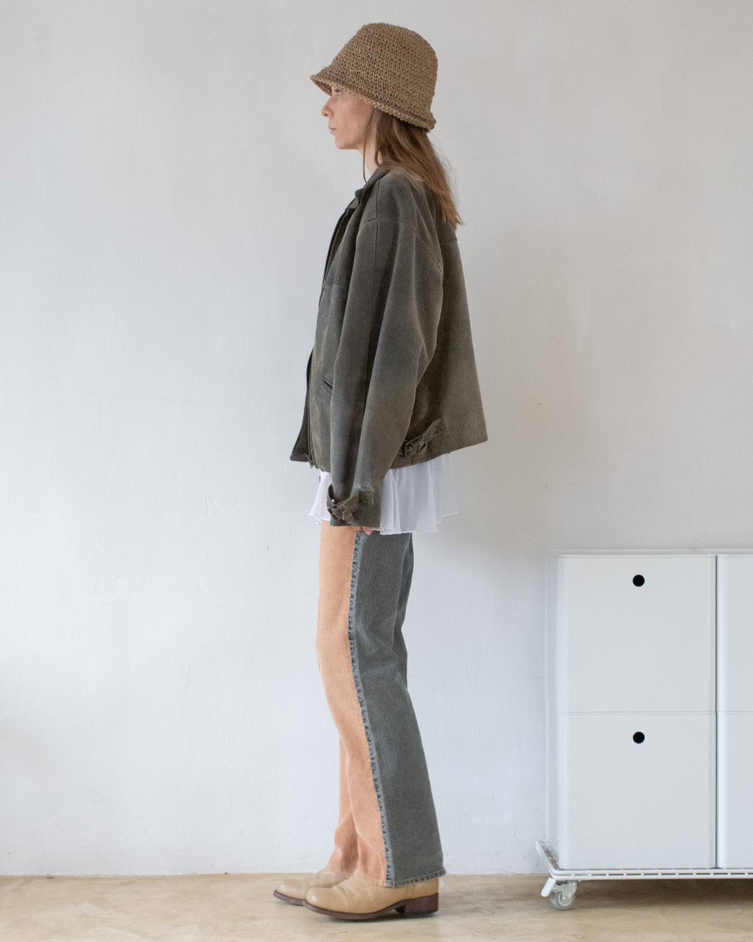 Aged Leather Jacket