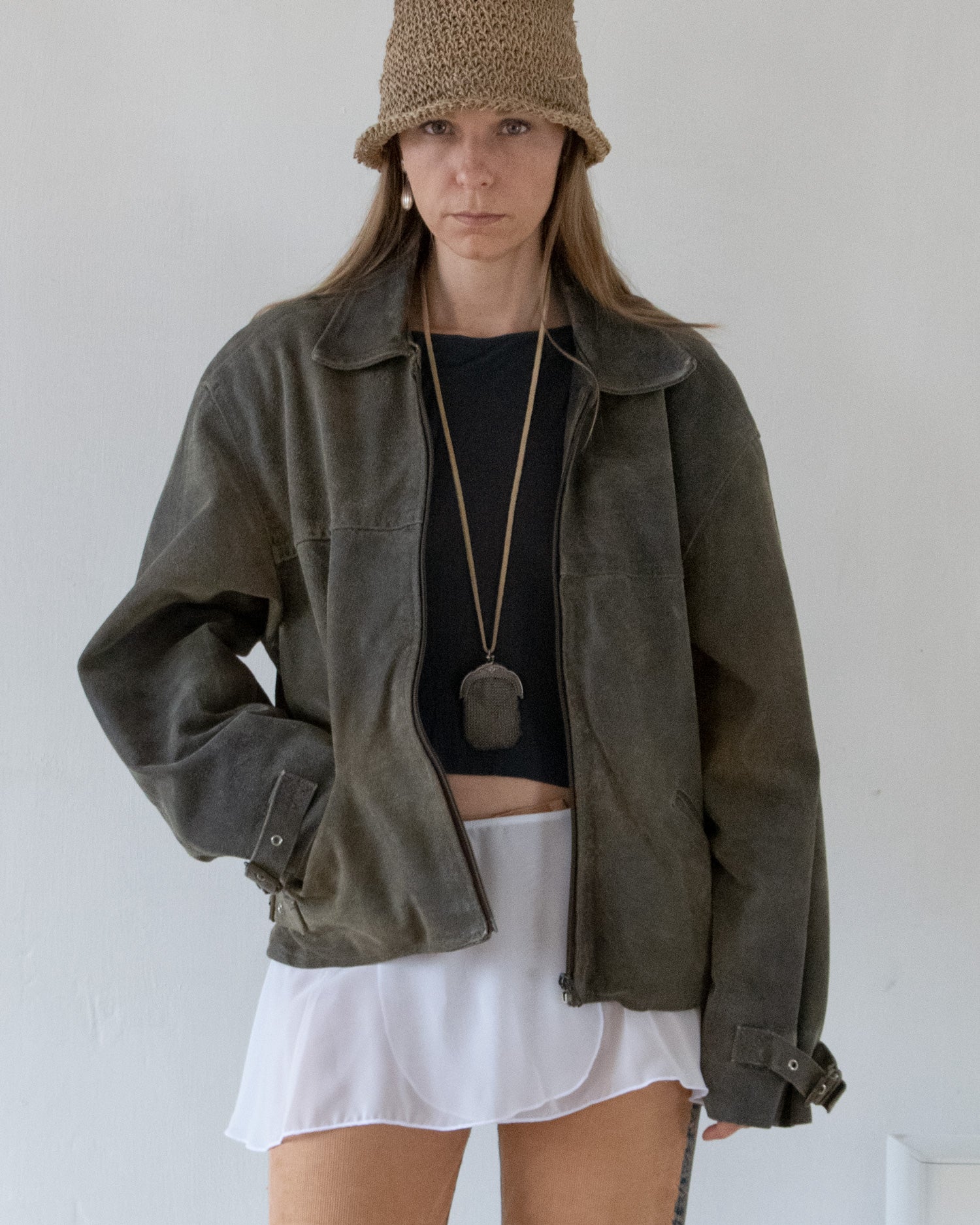 Aged Leather Jacket