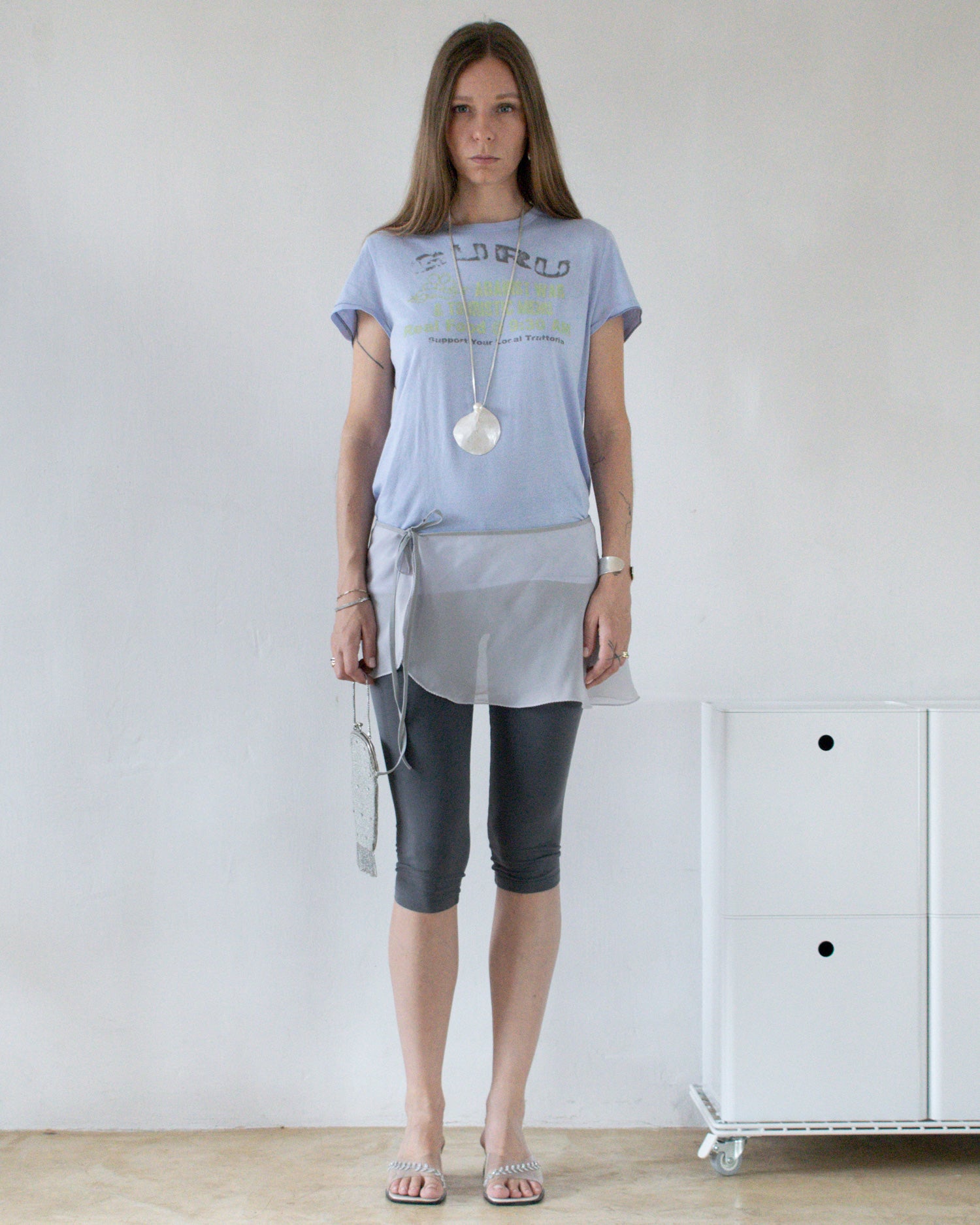 Sheer Ballet Skirt (Gray)