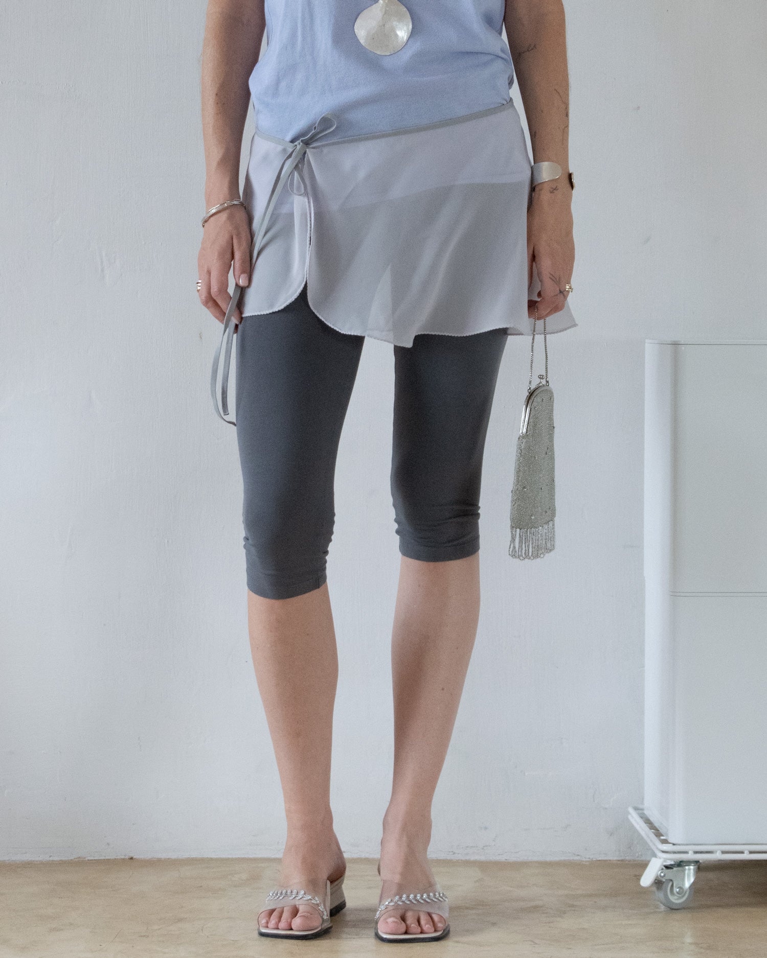 Sheer Ballet Skirt (Gray)