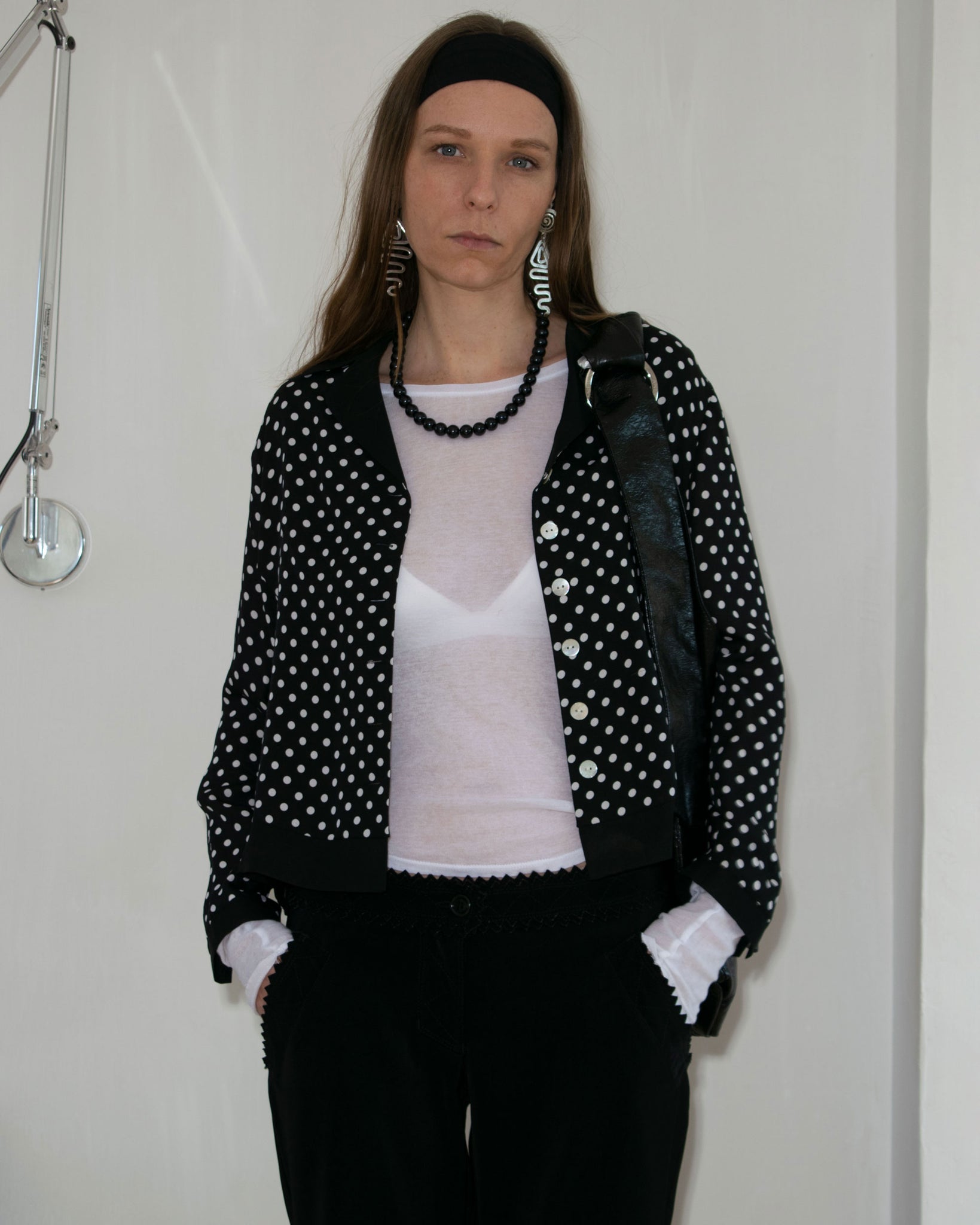 Silk Polka Dot Shirt