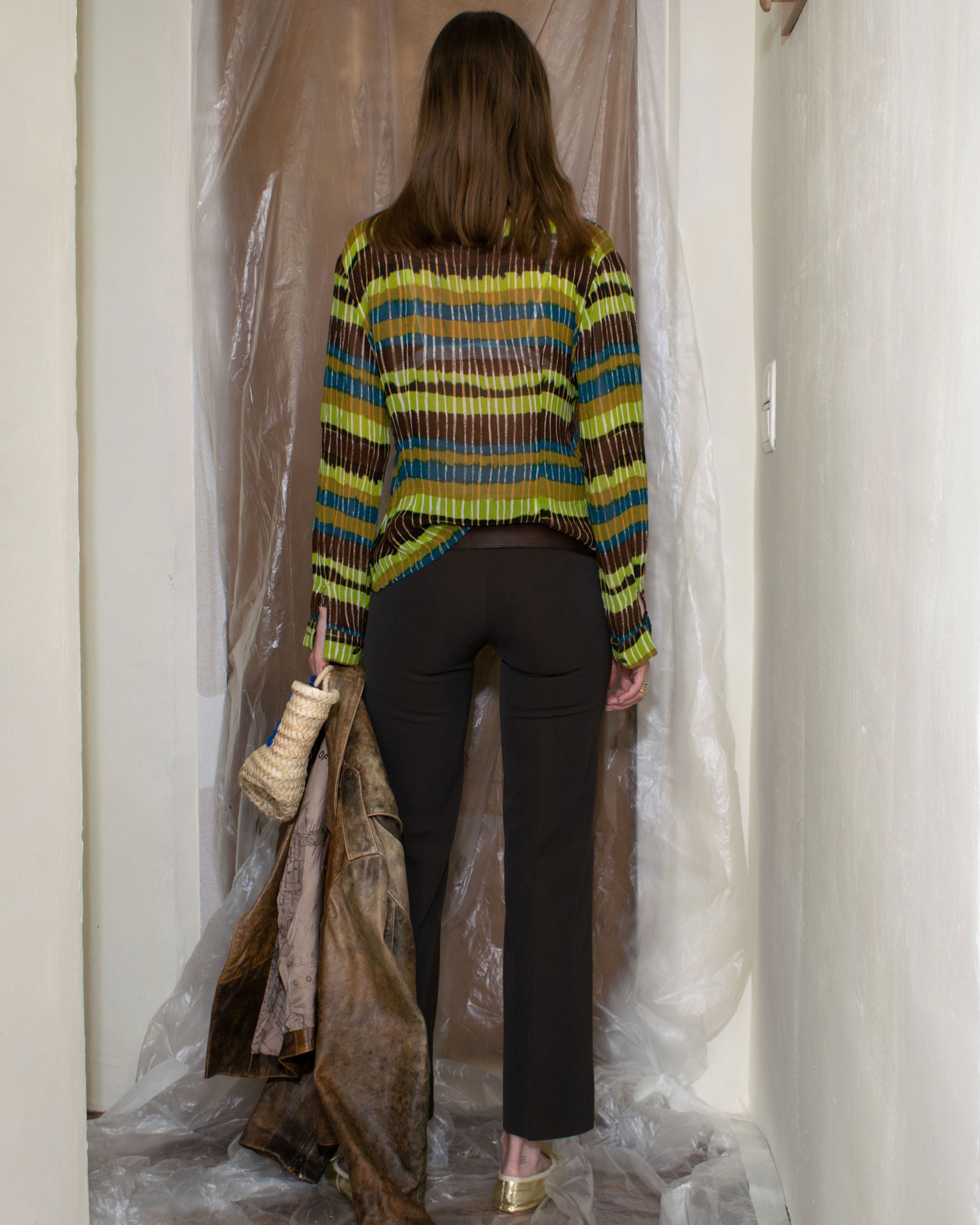 Striped Sheer Blouse
