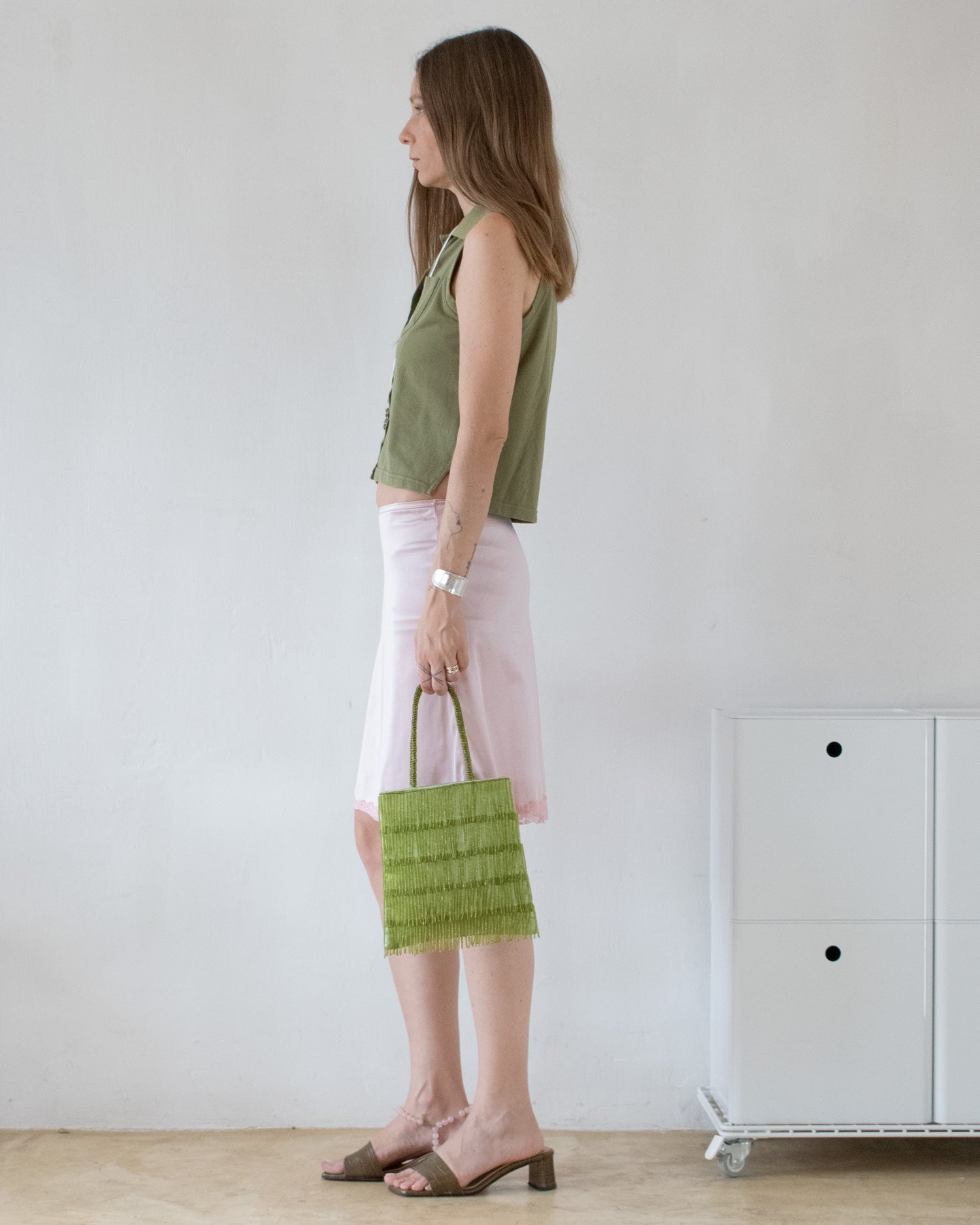Olive Sleeveless Polo