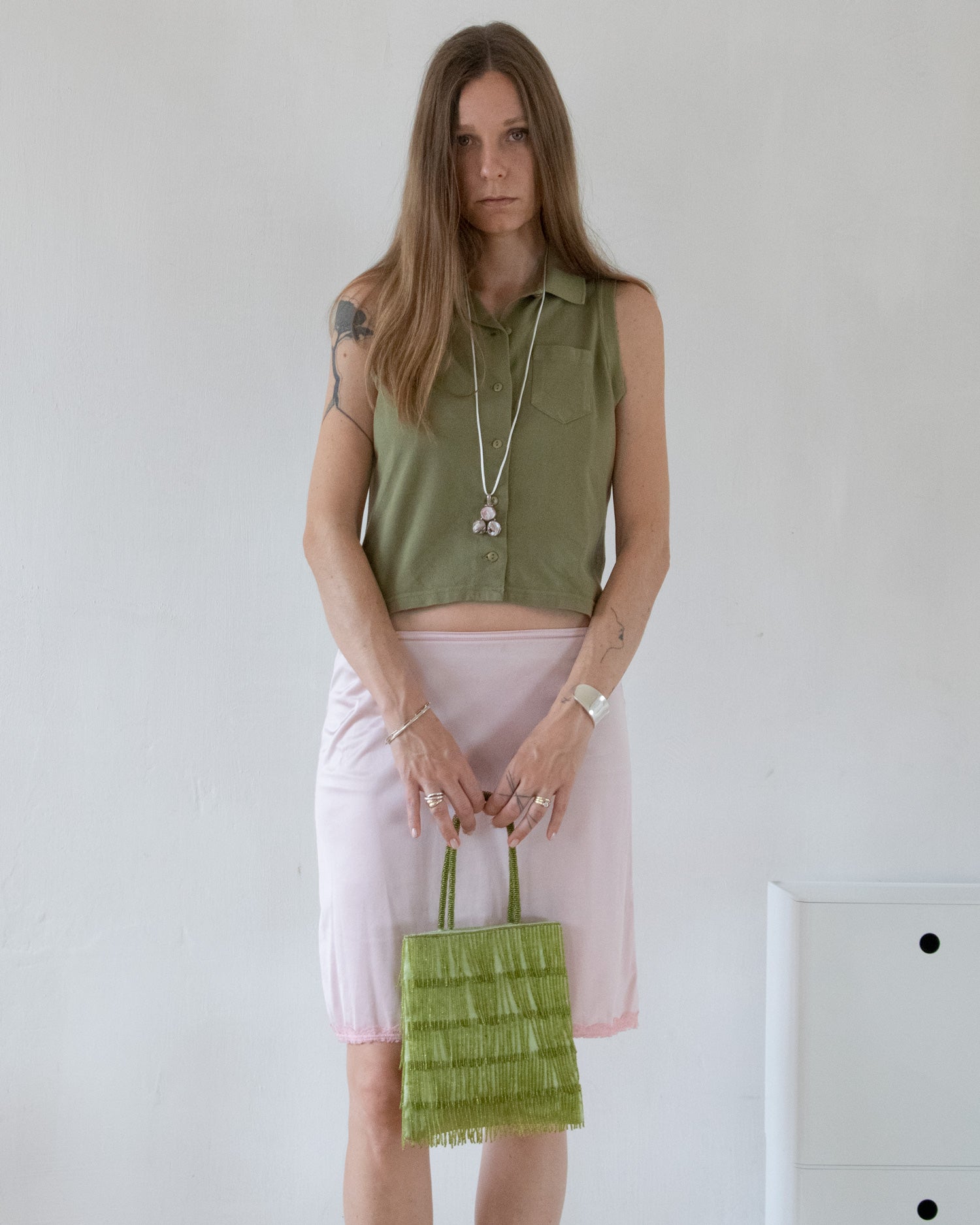 Olive Sleeveless Polo