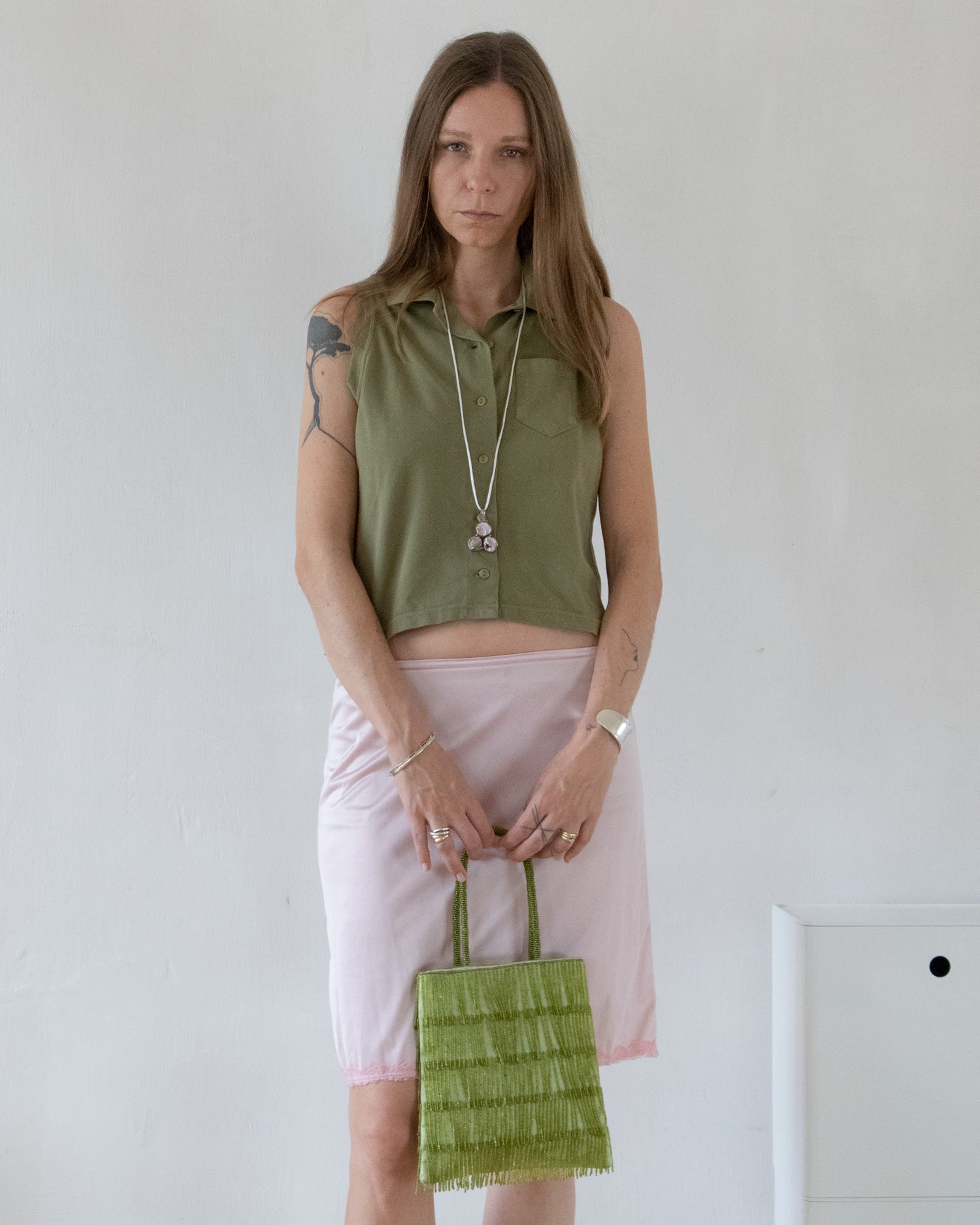 Olive Sleeveless Polo
