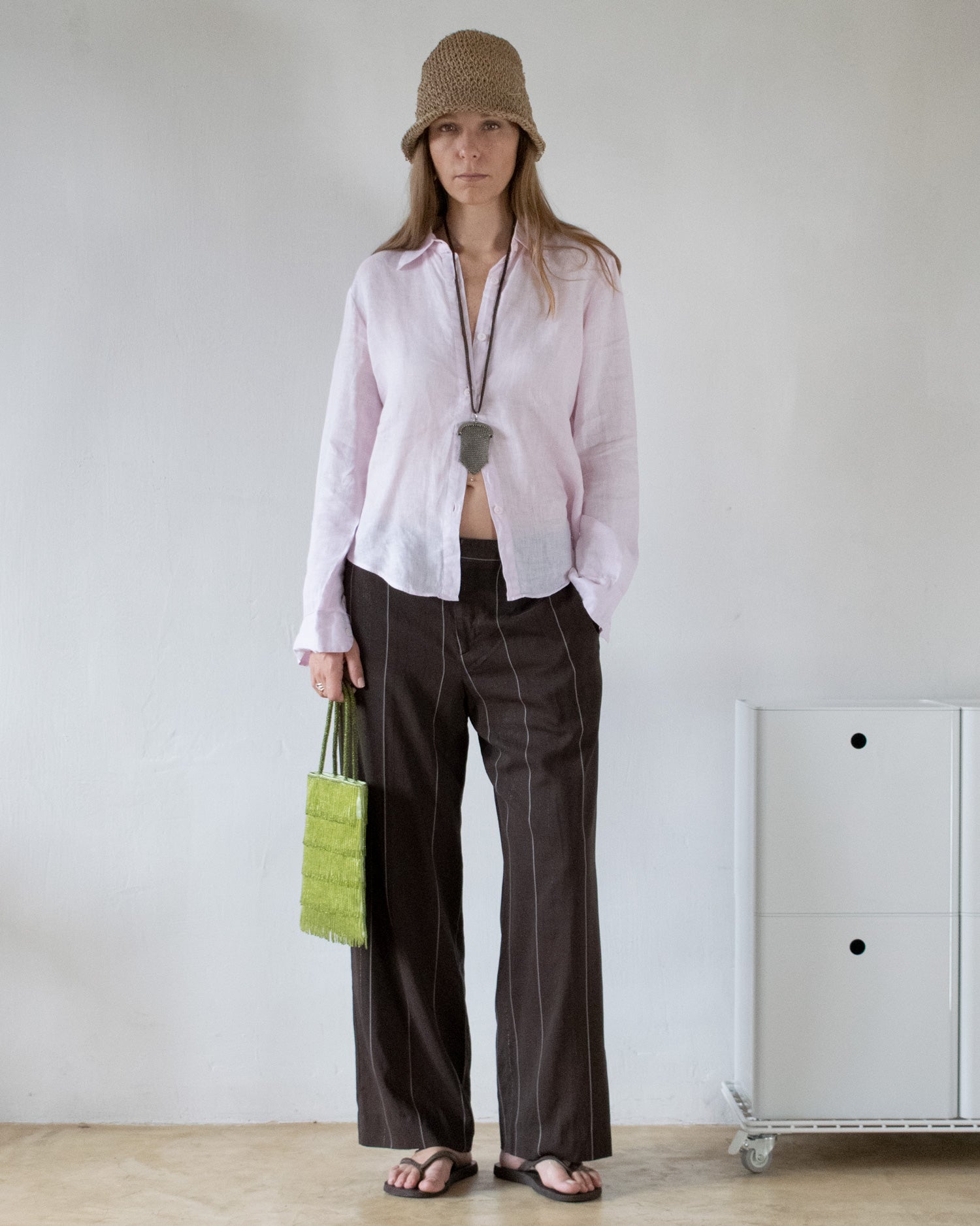 Pink Linen Shirt