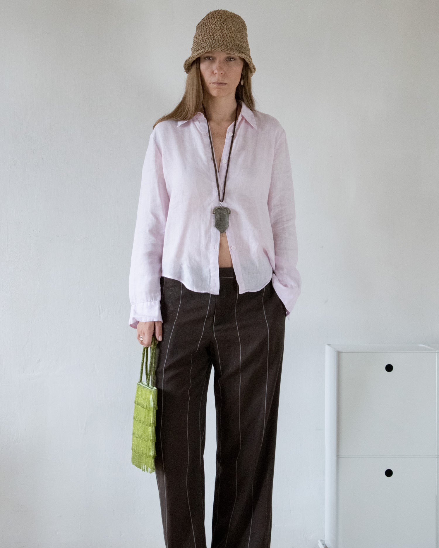 Pink Linen Shirt