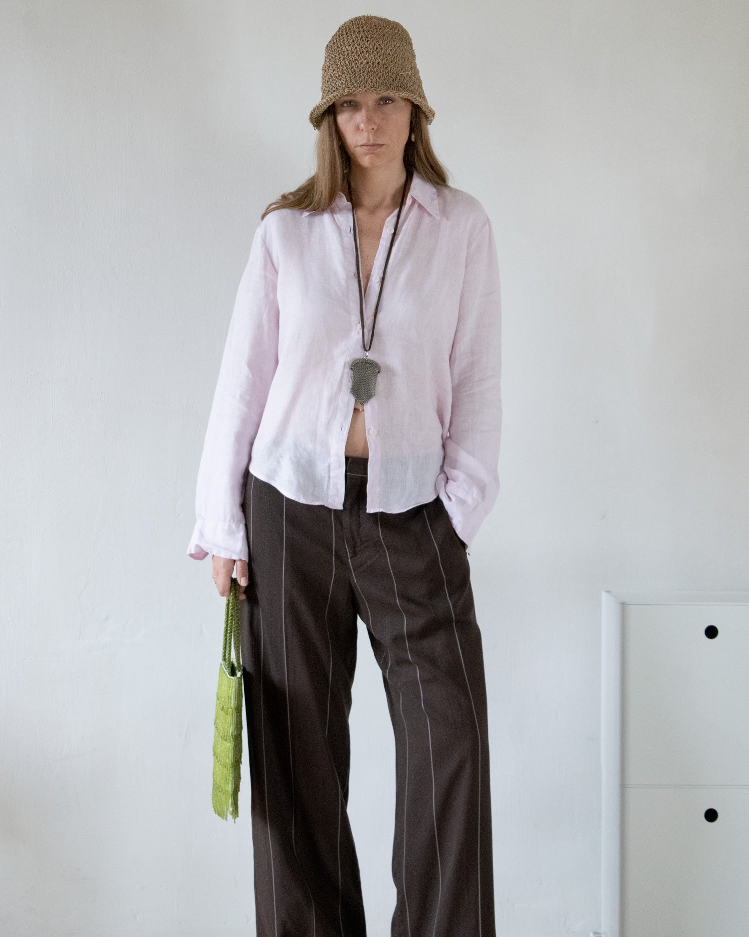 Pink Linen Shirt