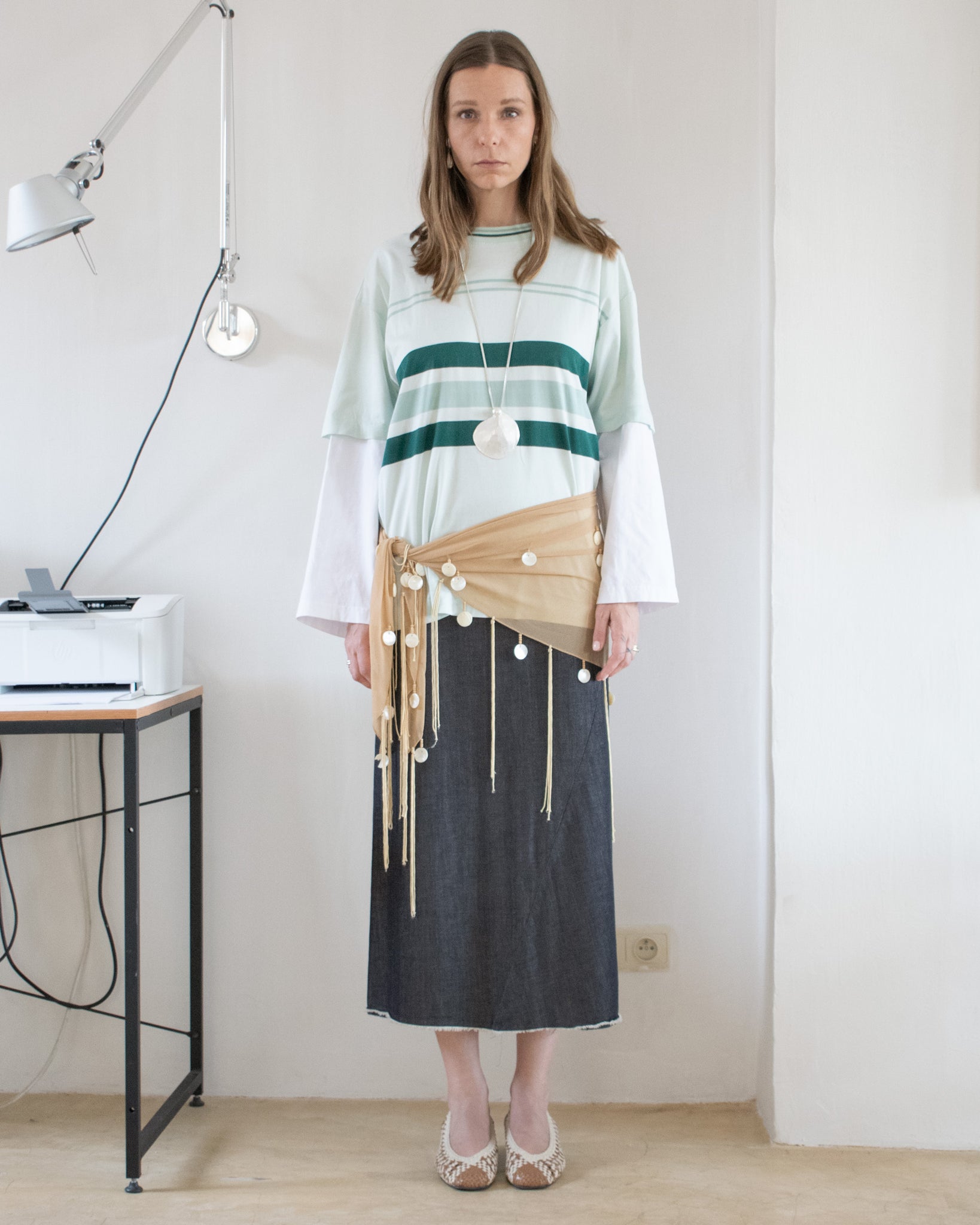 Raw Edge Skirt