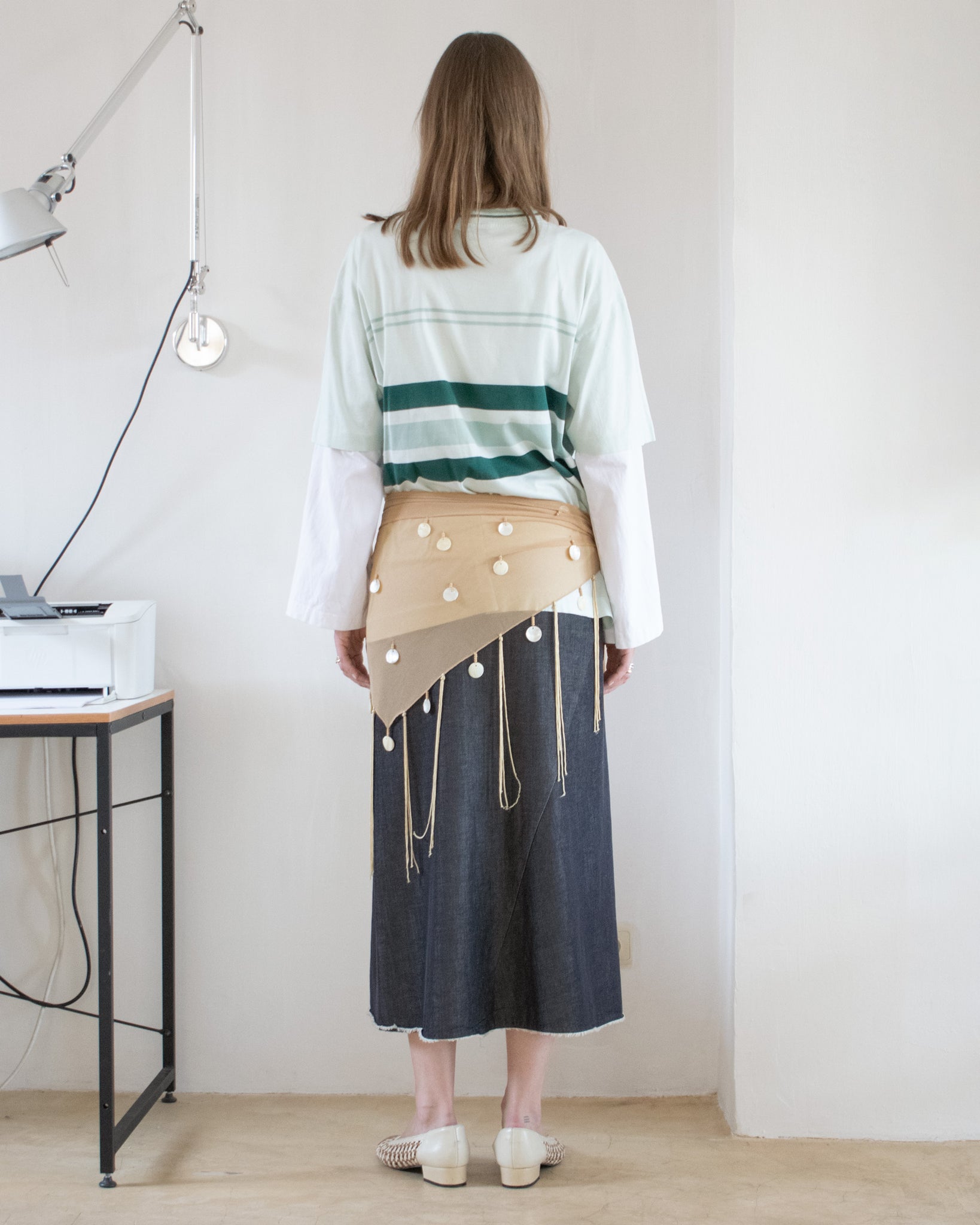 Raw Edge Skirt