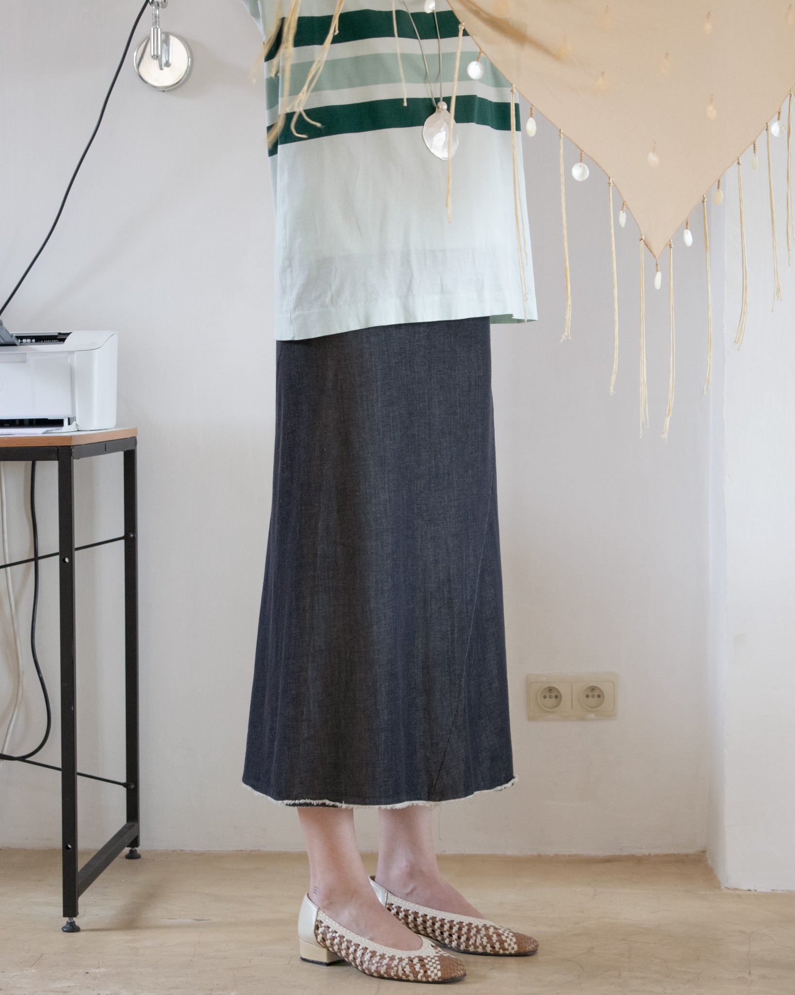 Raw Edge Skirt