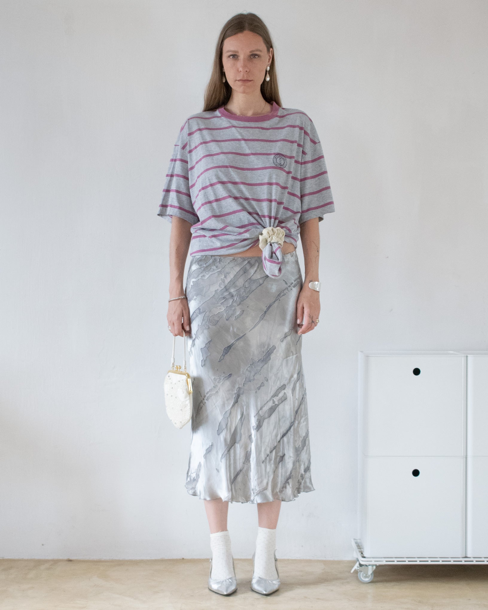 Silk Bias Cut Skirt