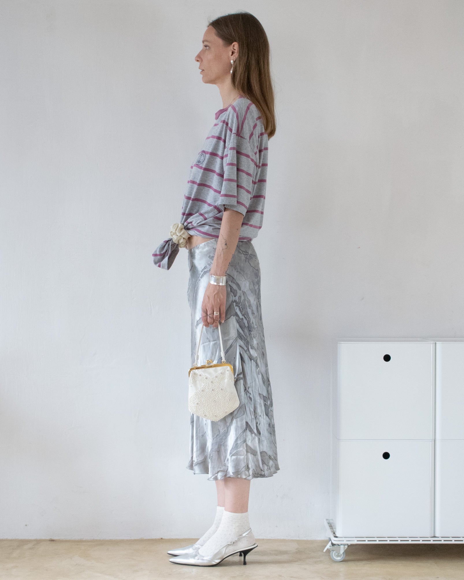 Silk Bias Cut Skirt