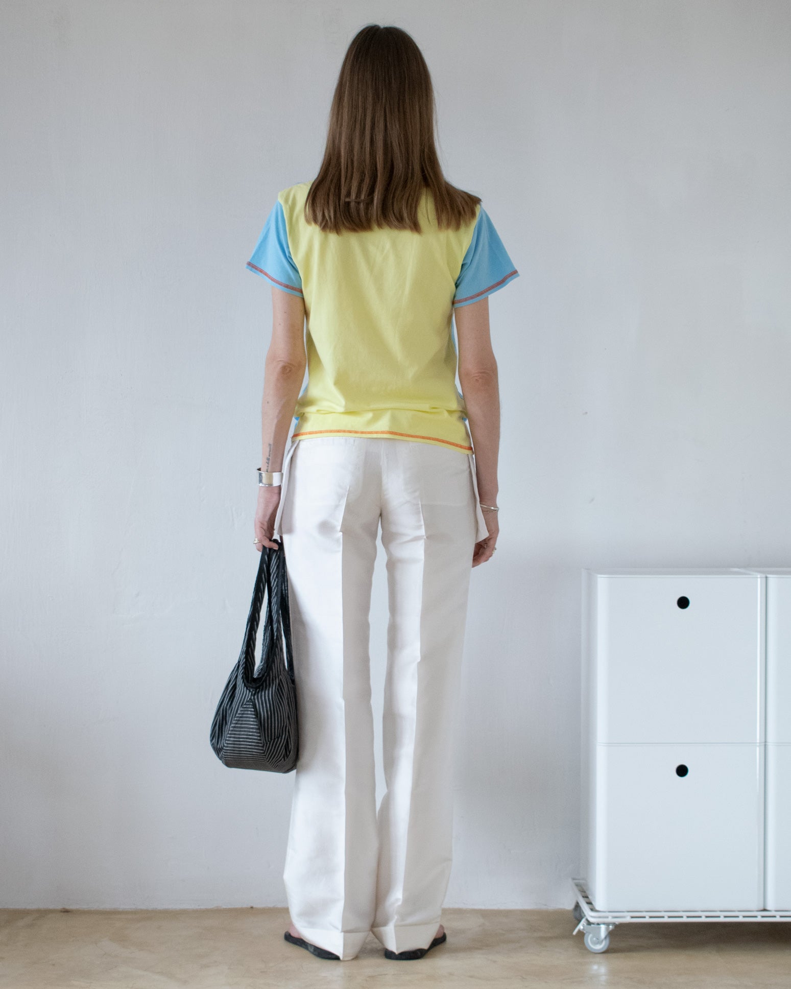 Shantung Silk Pants