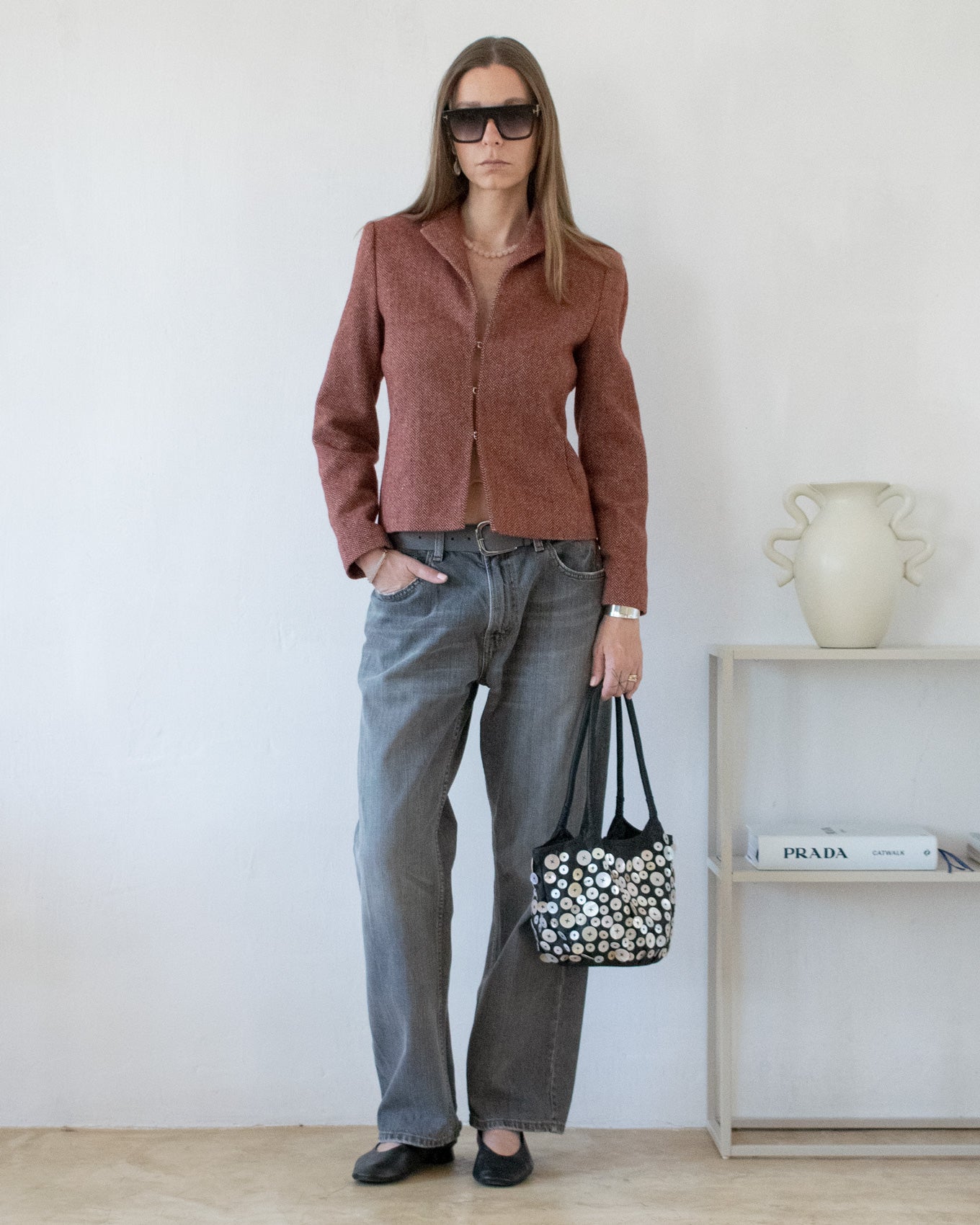 Hip-length Wool Blazer