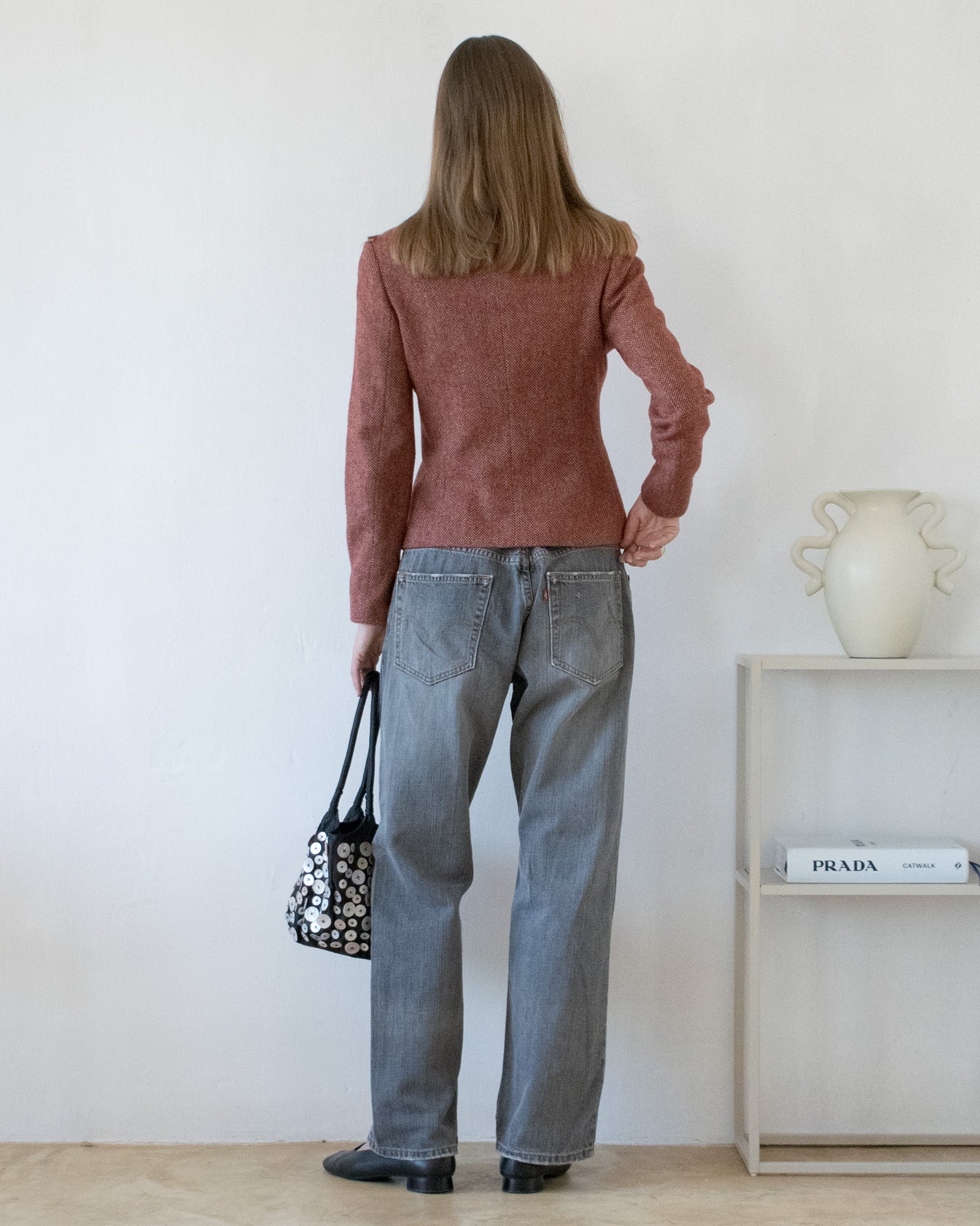 Gray Baggy Levi's