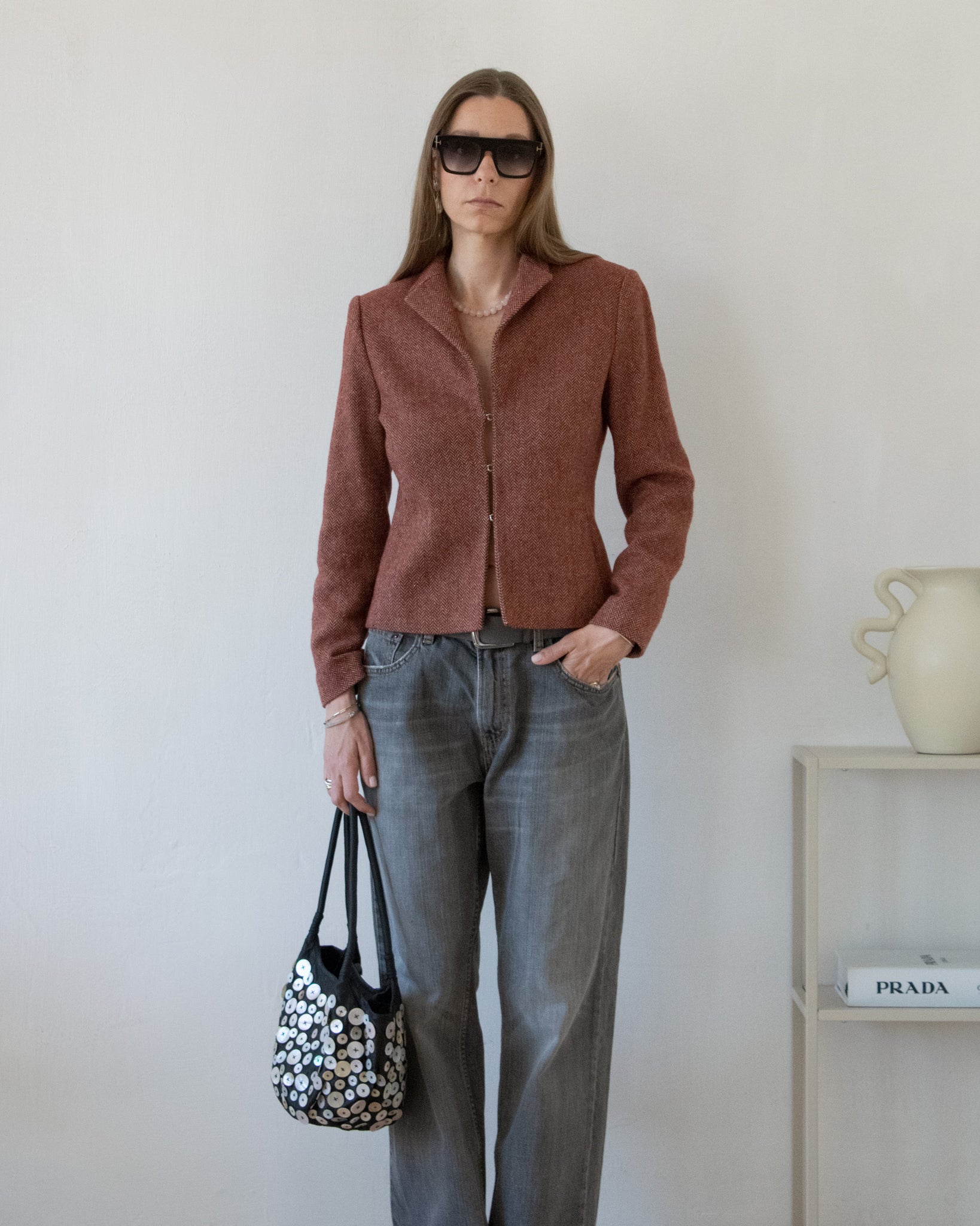 Hip-length Wool Blazer