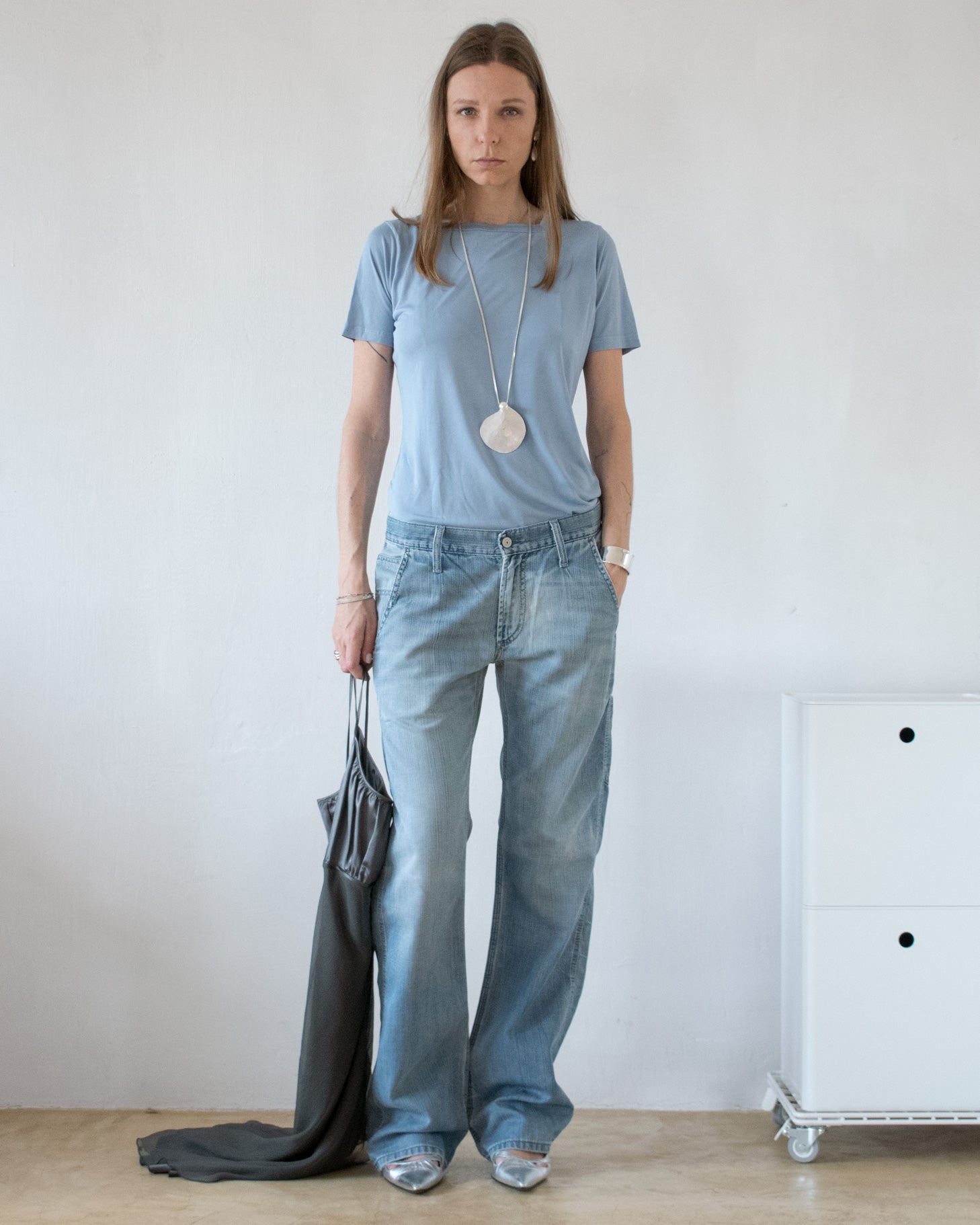 Silk Periwinkle Tee