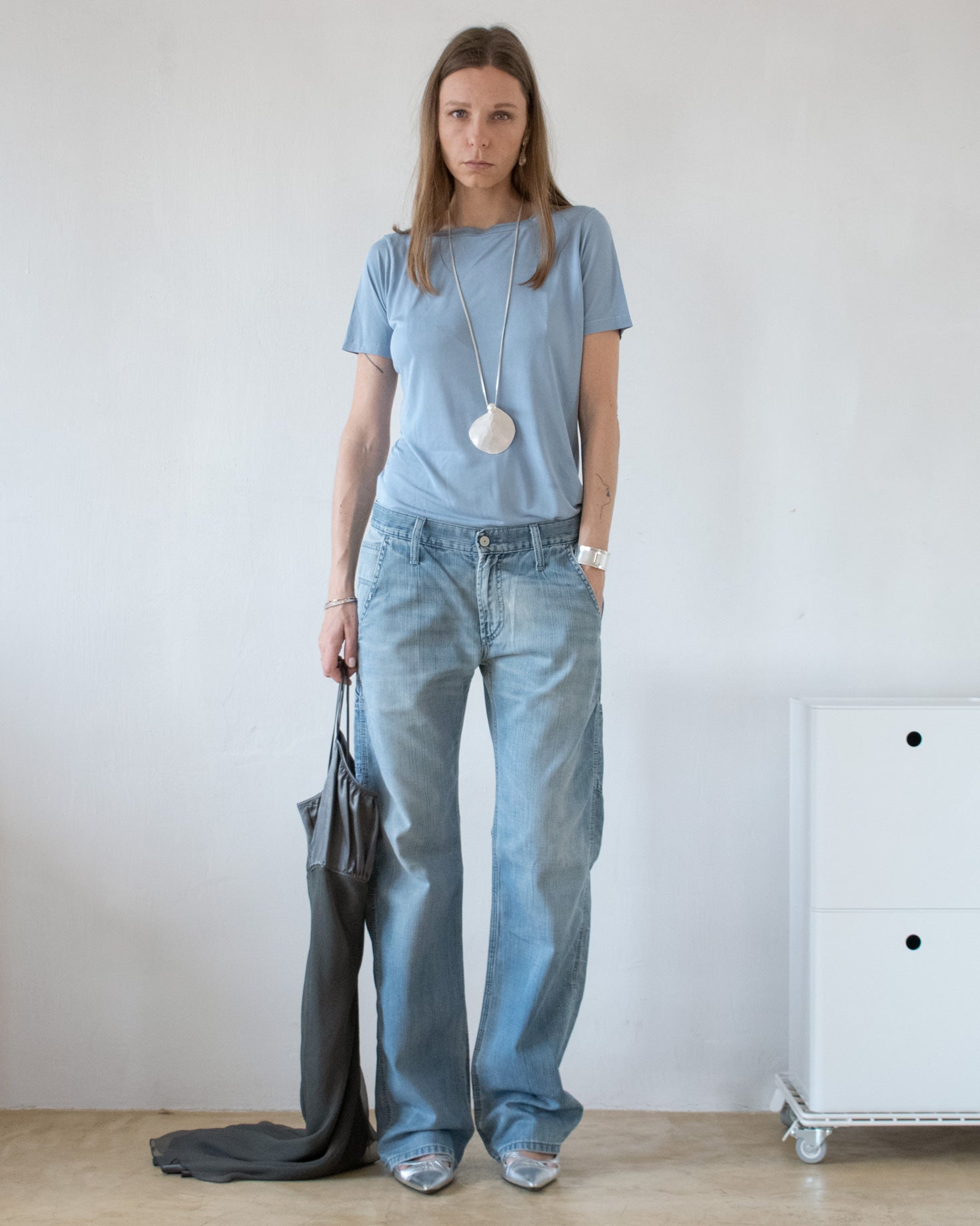 Silk Periwinkle Tee