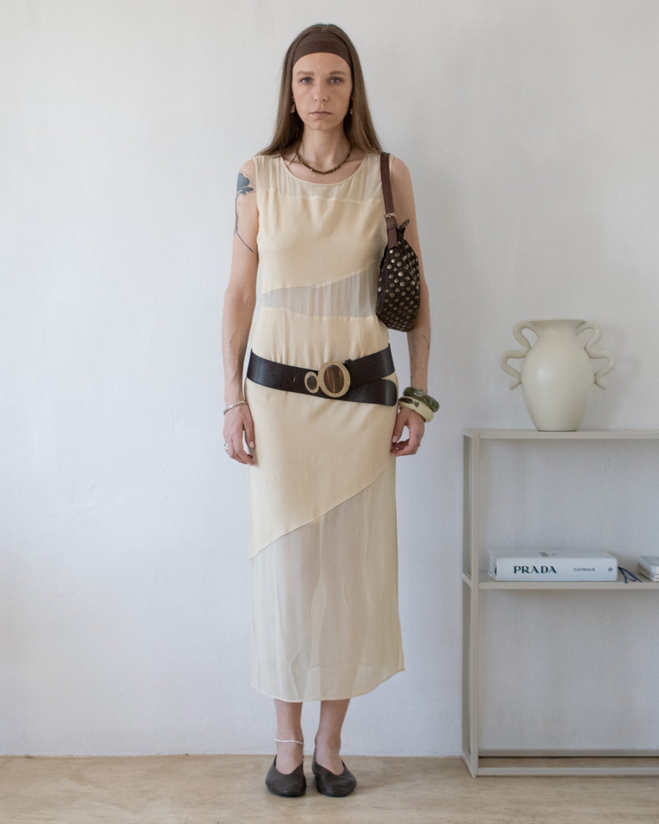 Sheer Panelled Dress