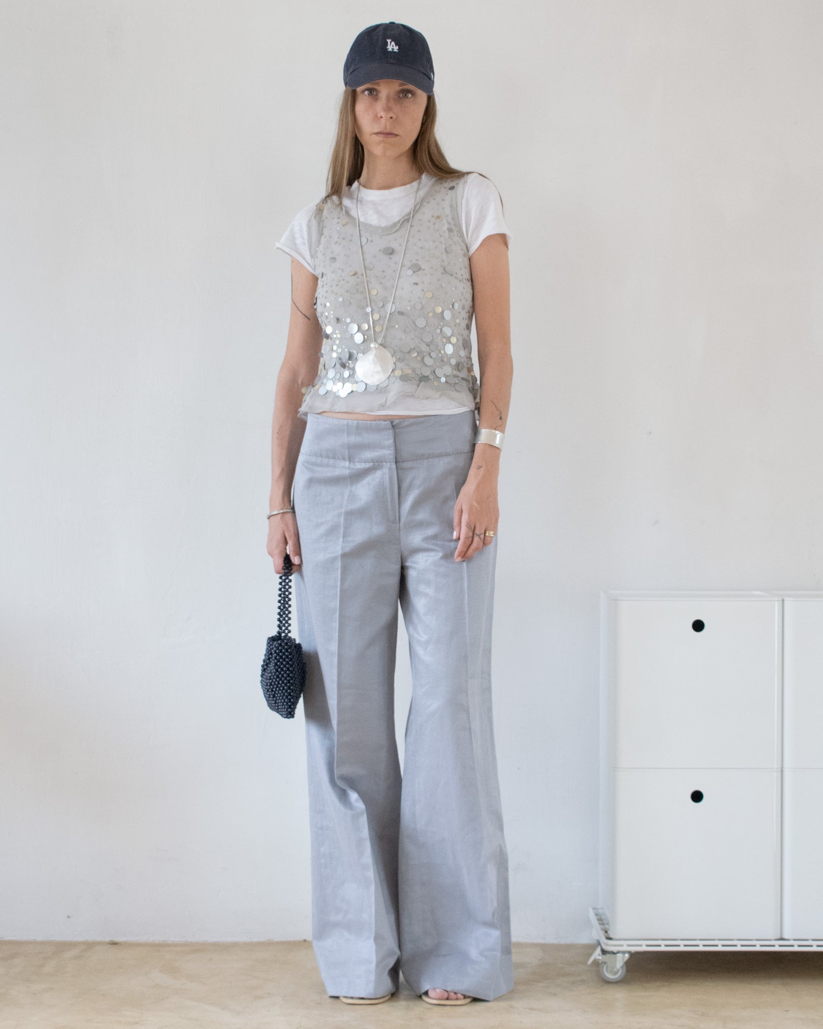Silk Sequin Top