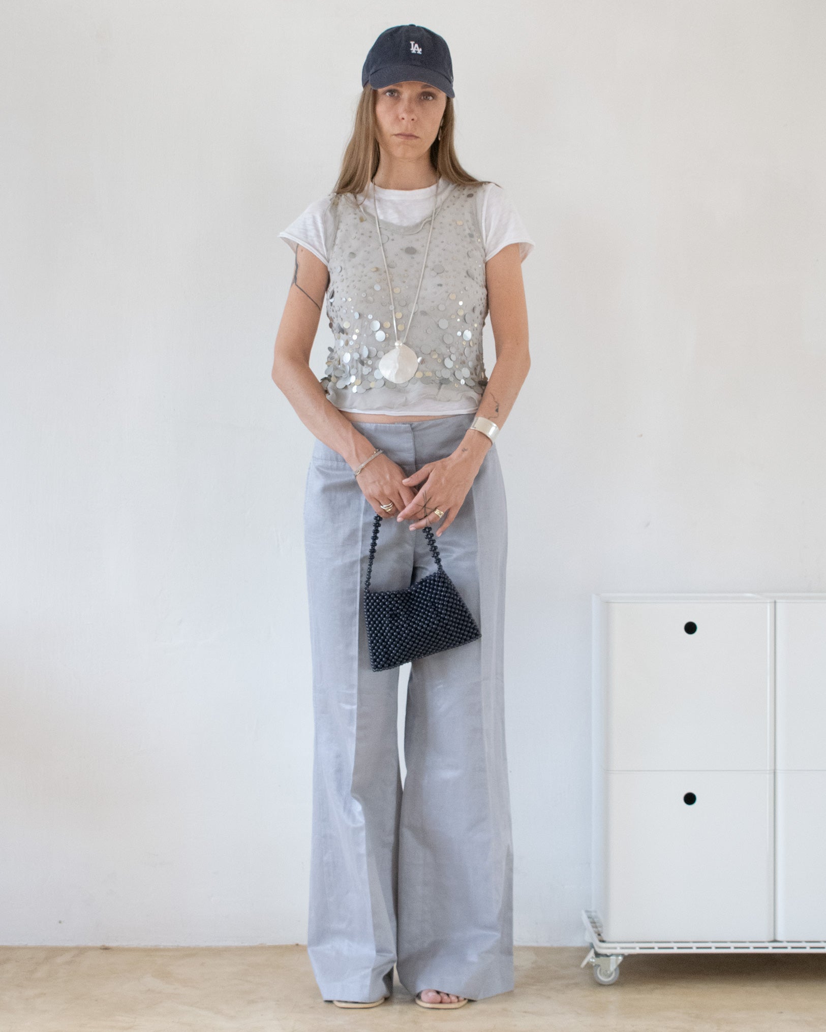 Silk Sequin Top