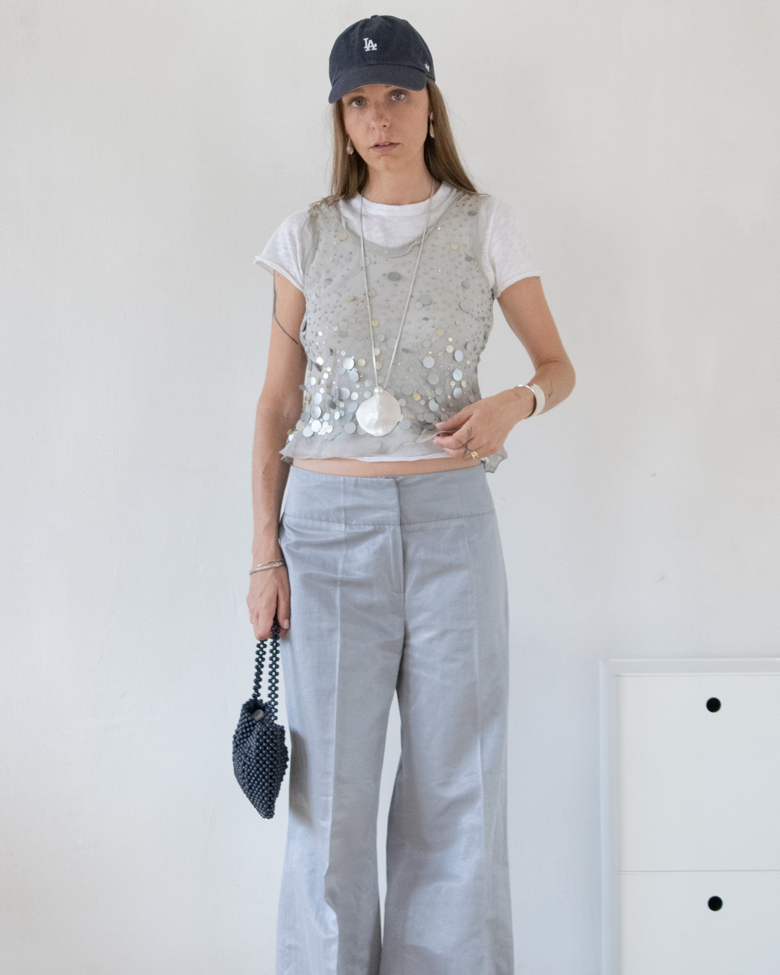 Silk Sequin Top