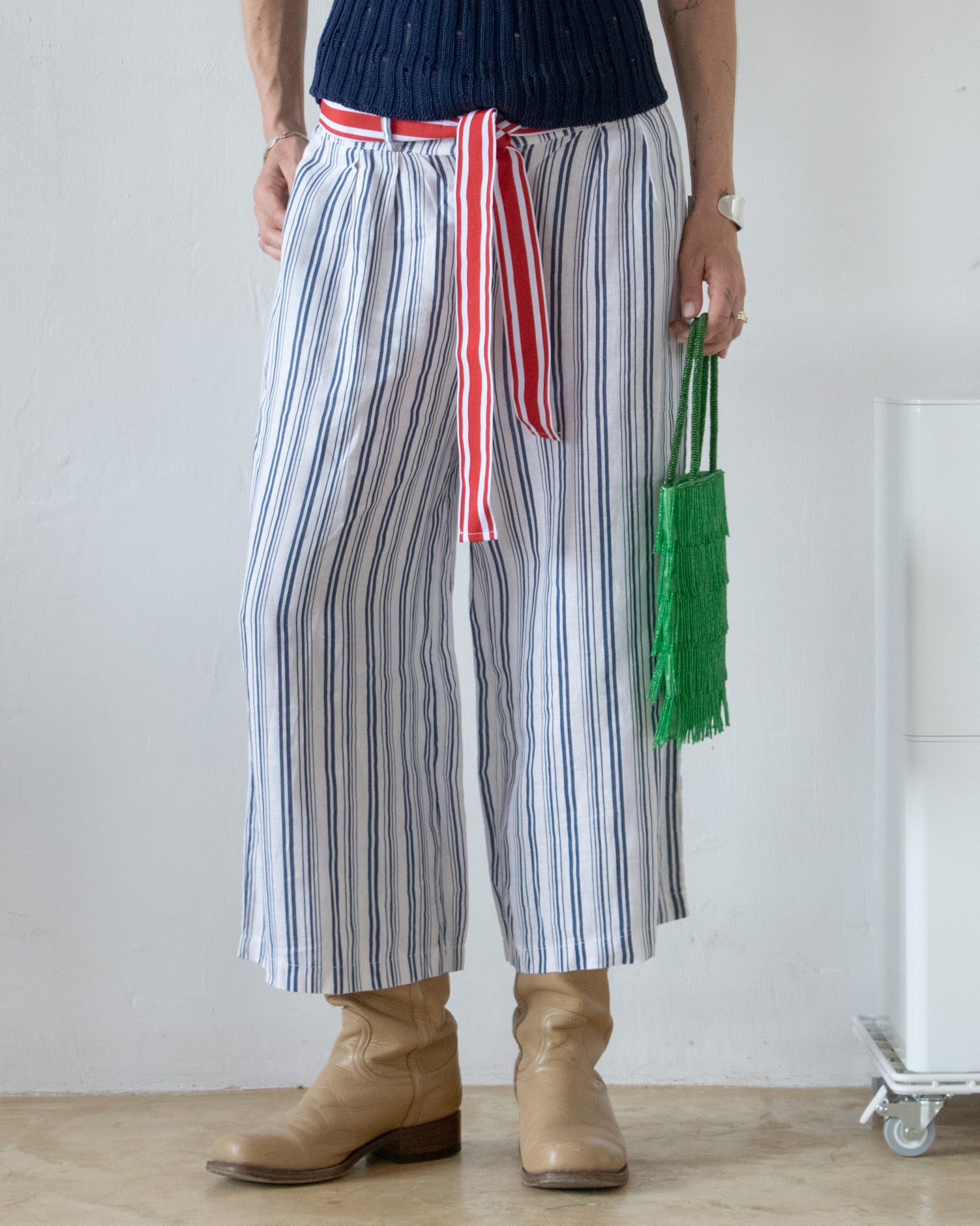 Linen Striped Pants