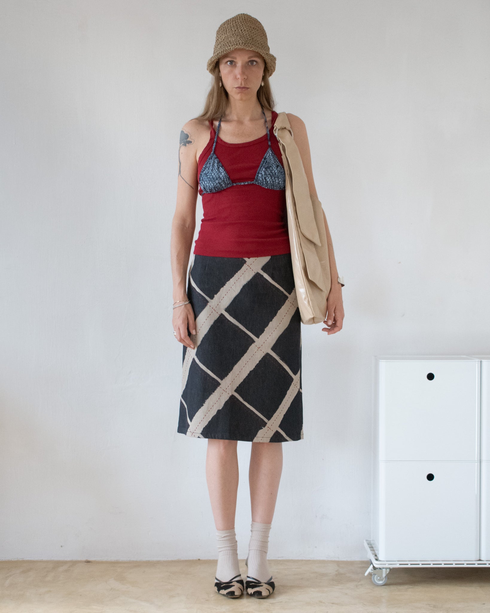 Graphic Midi Skirt