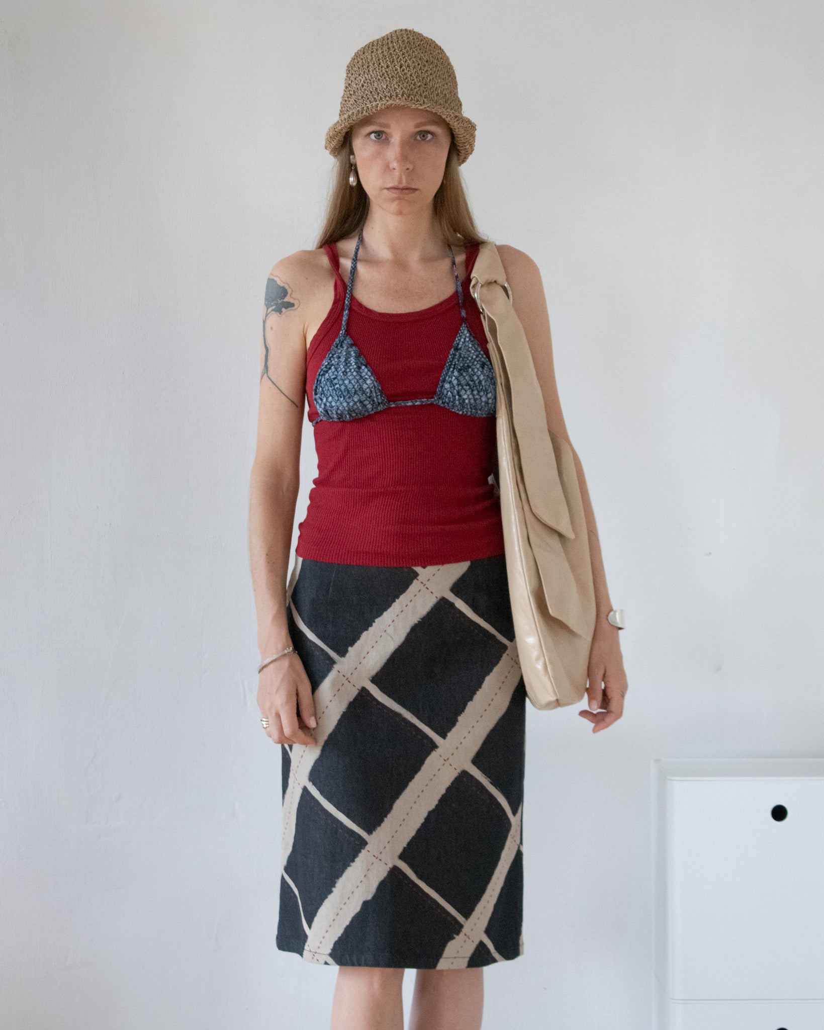 Graphic Midi Skirt