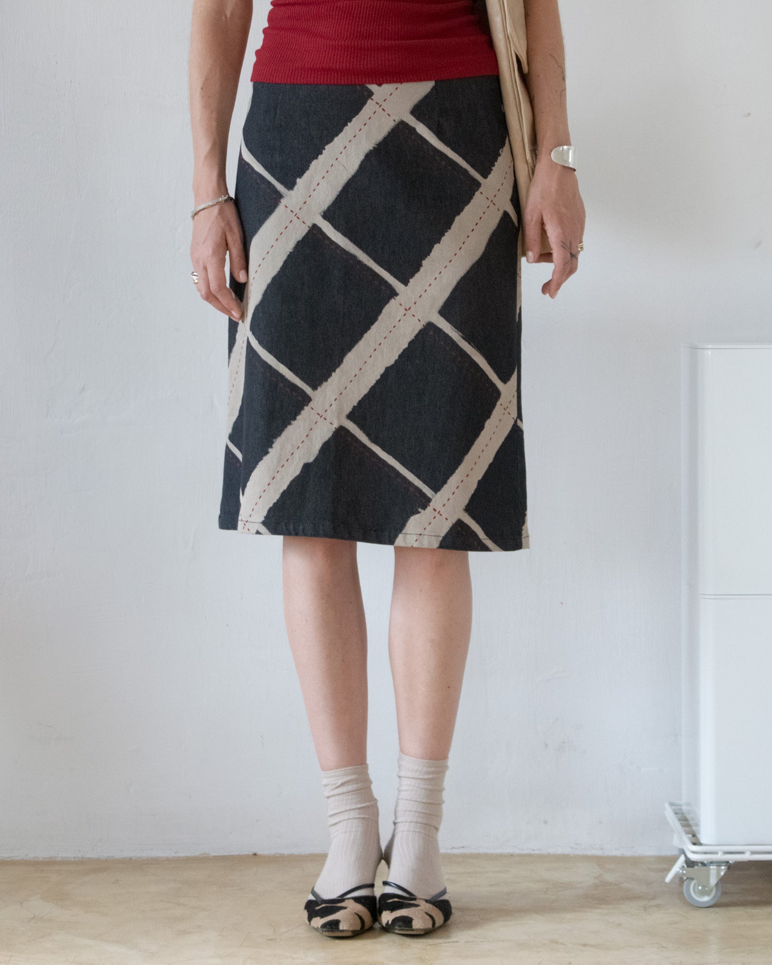 Graphic Midi Skirt