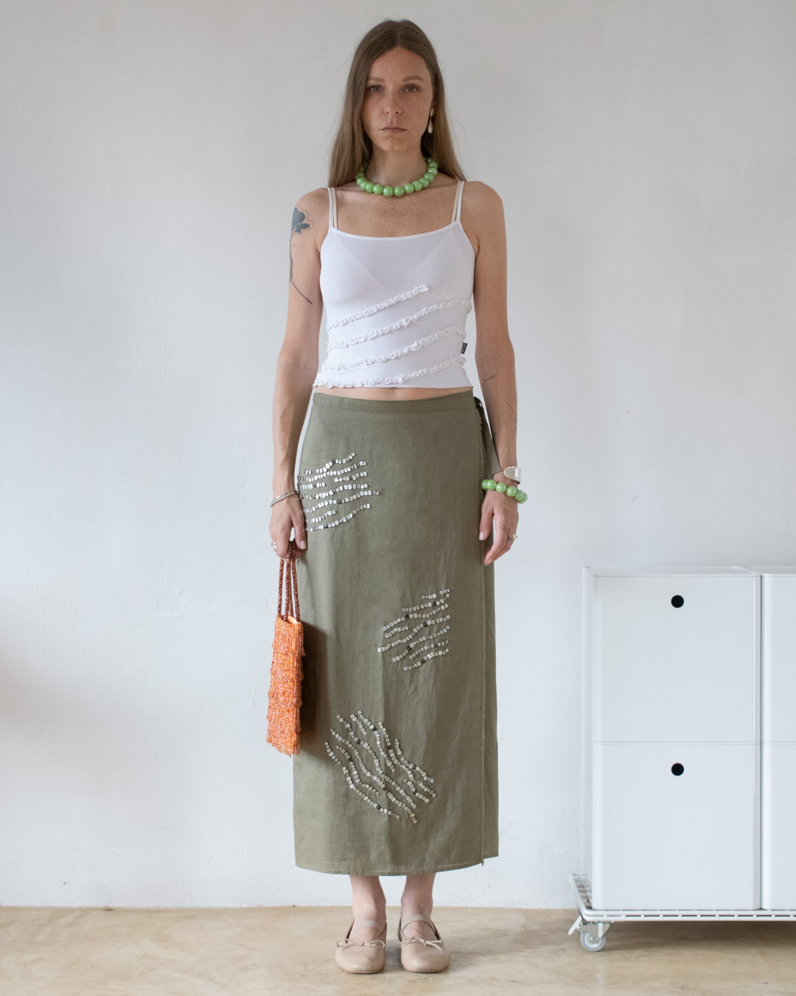 Marella Mother-of-Pearl Skirt