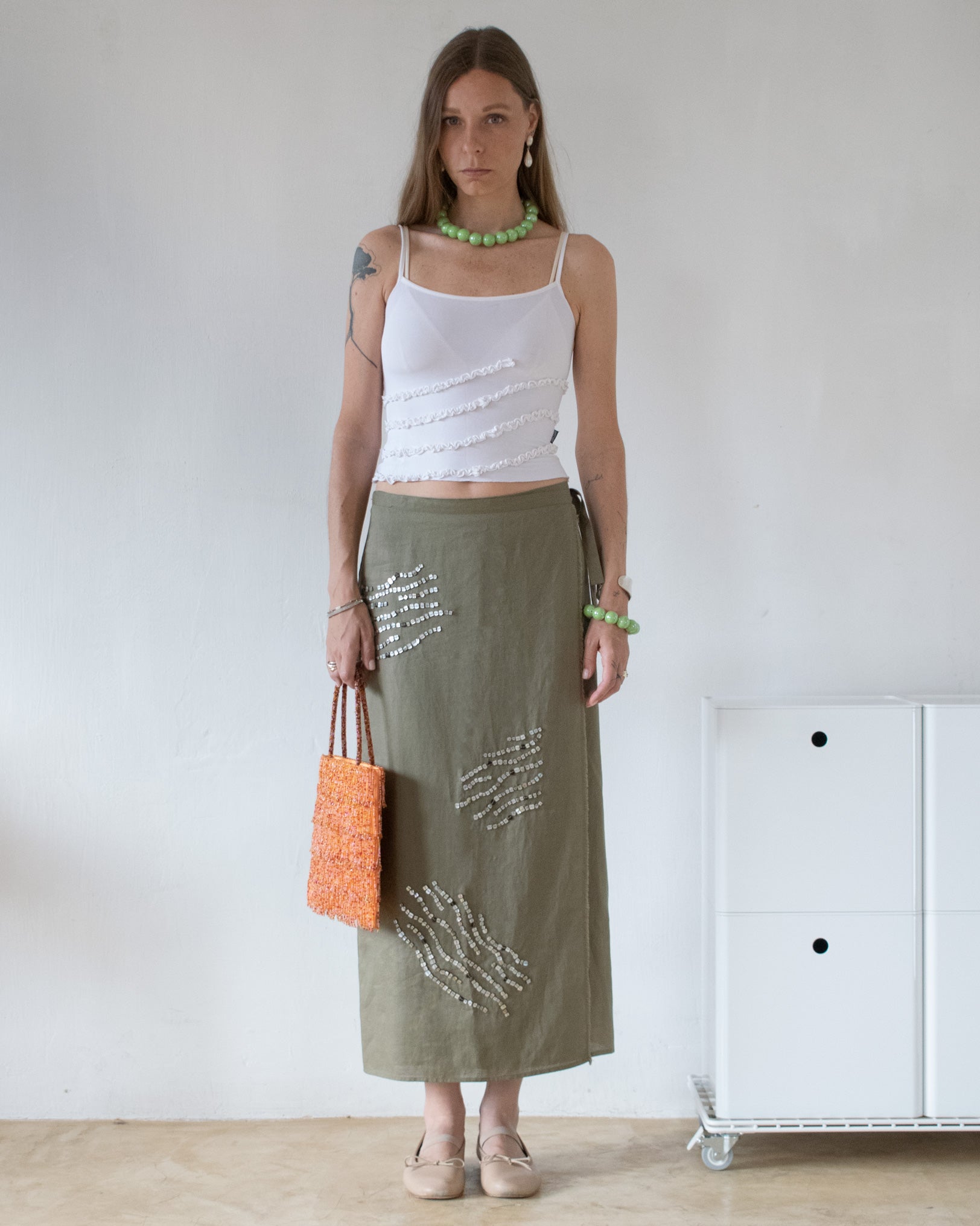 Marella Mother-of-Pearl Skirt