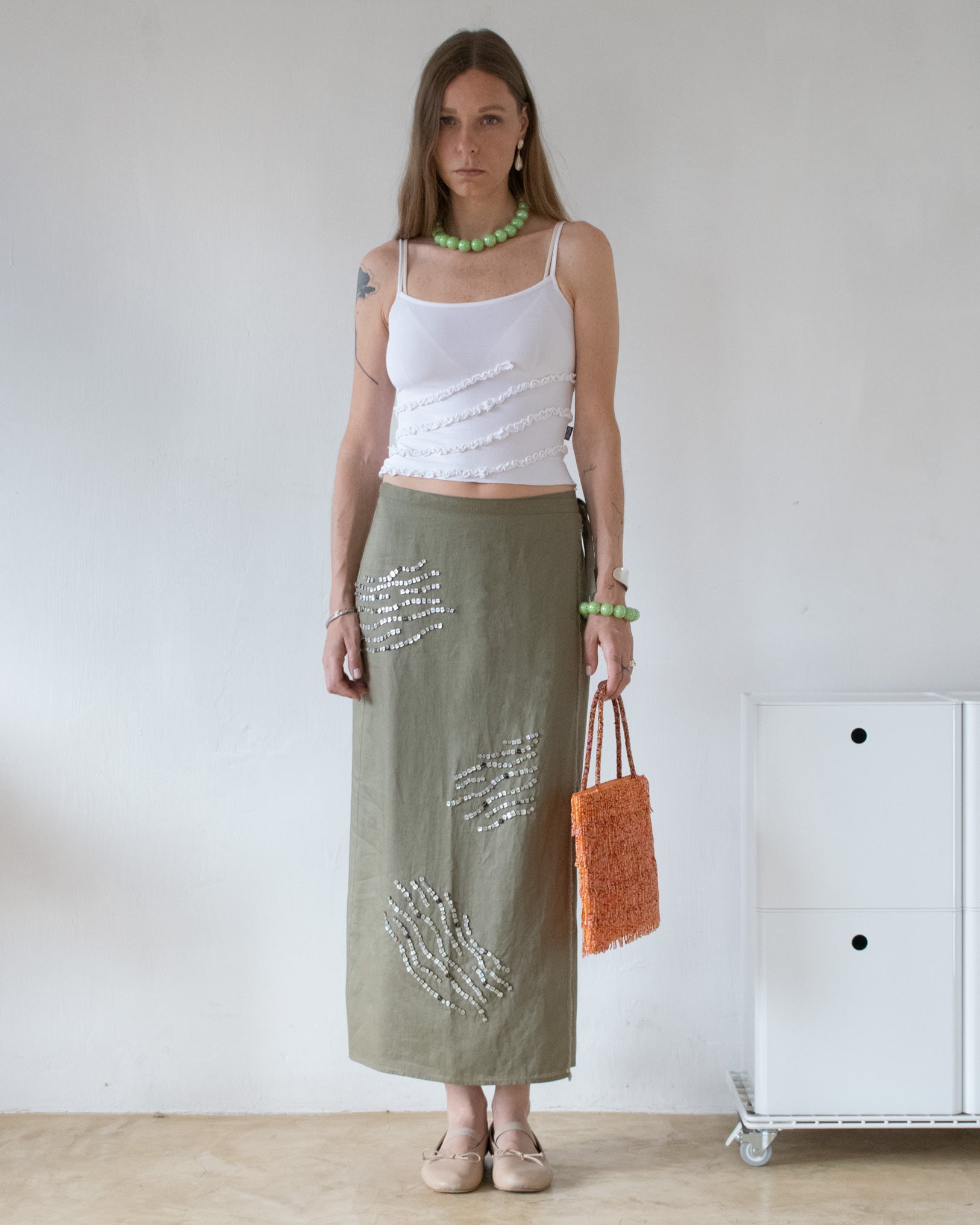 Marella Mother-of-Pearl Skirt