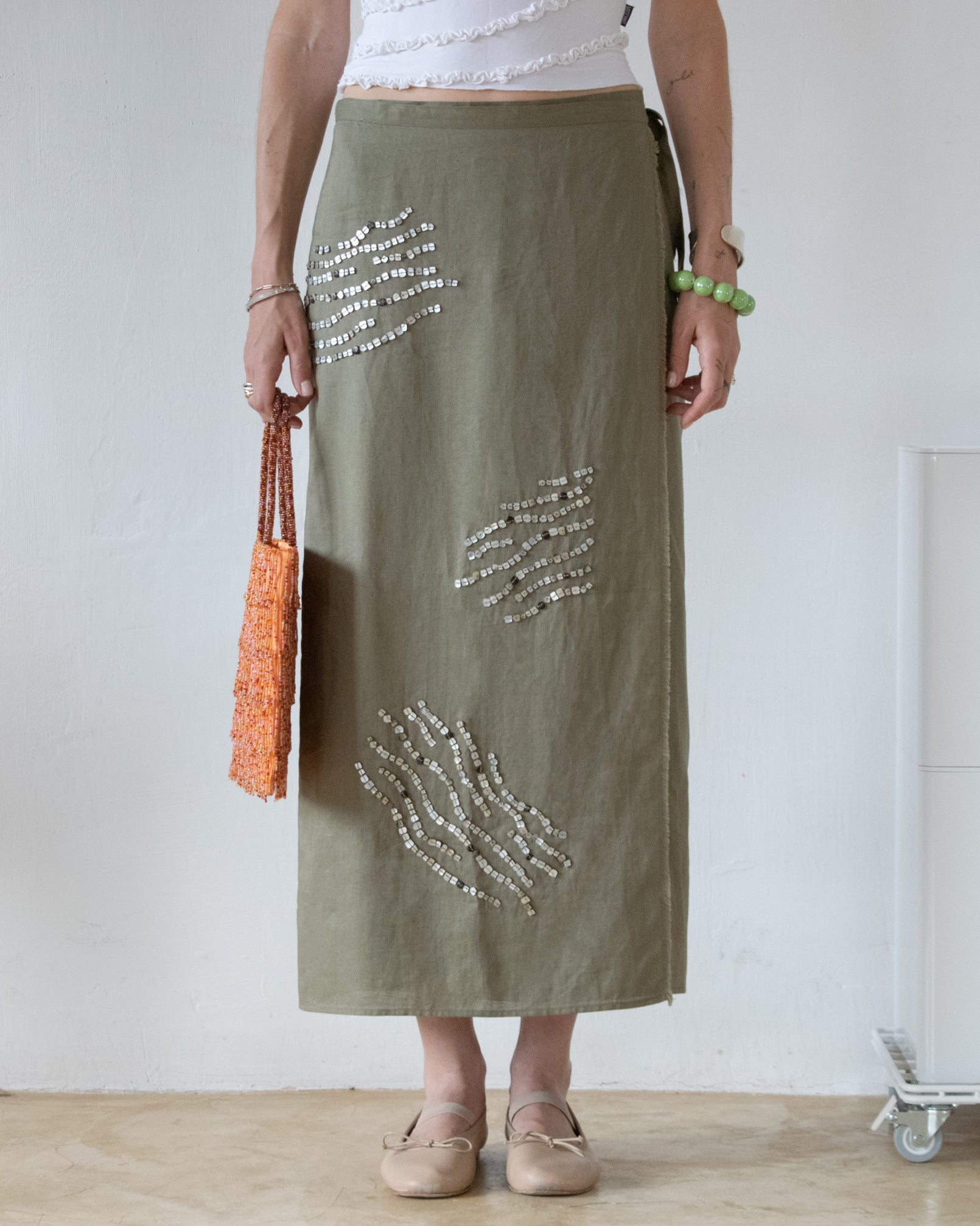 Marella Mother-of-Pearl Skirt
