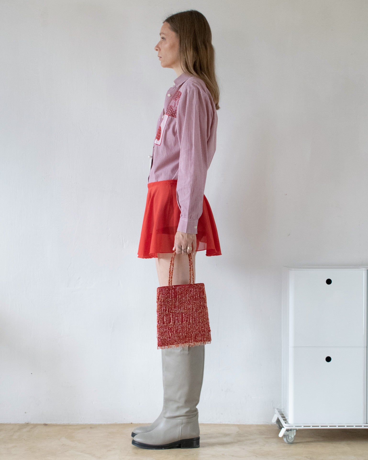 Embroidered Gingham Shirt