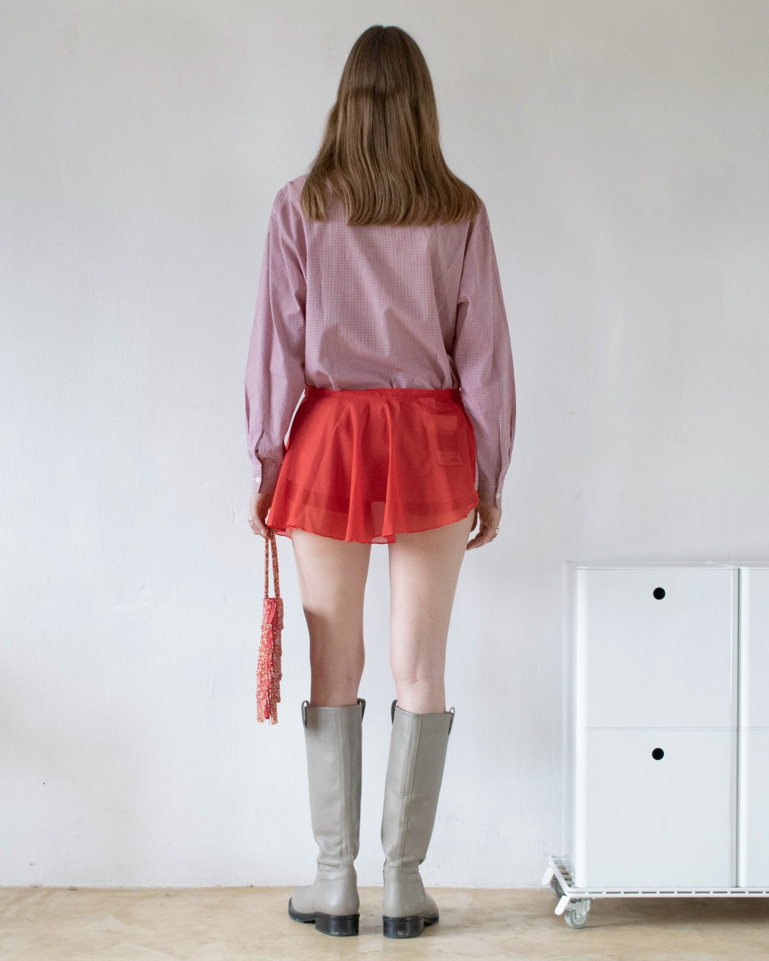 Embroidered Gingham Shirt