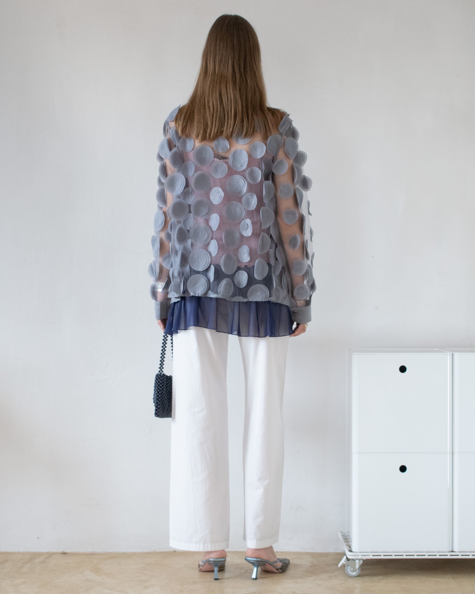 Sheer Appliqué Blouse