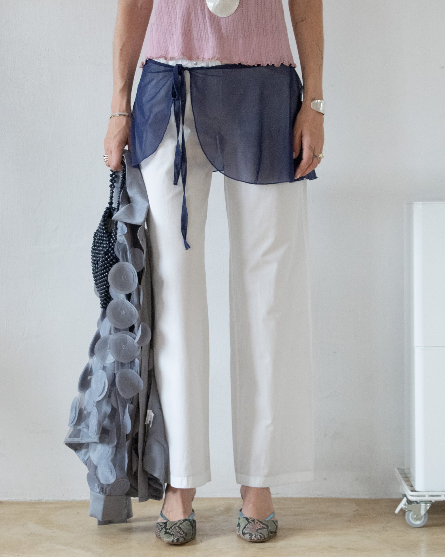 Sheer Ballet Skirt (Navy)