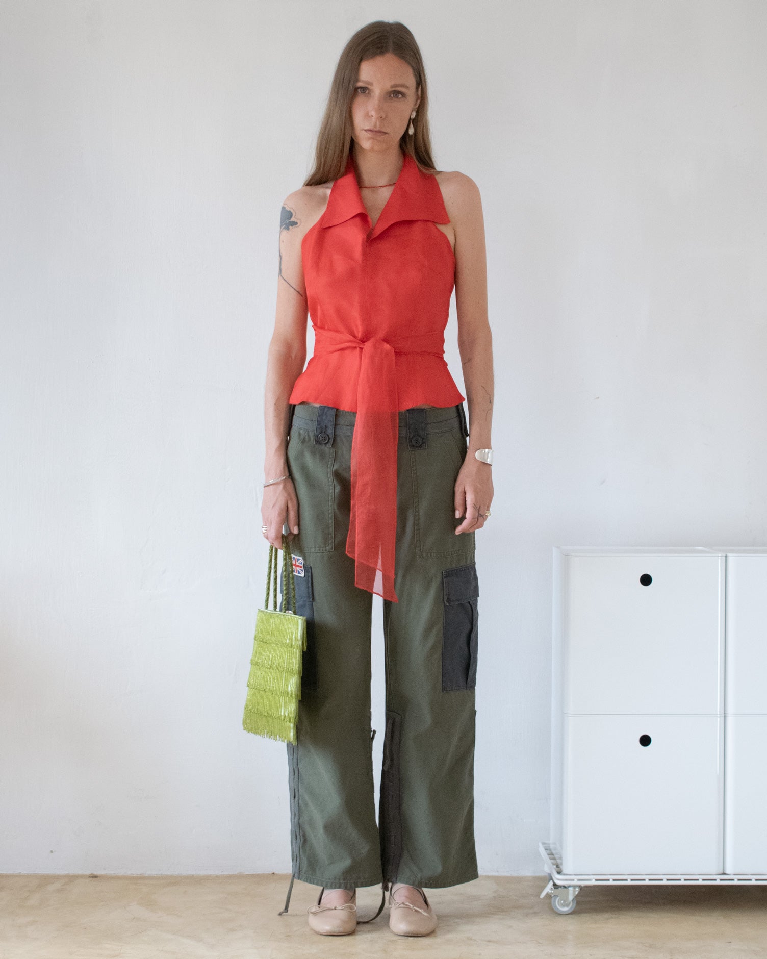 Silk Wrap Top