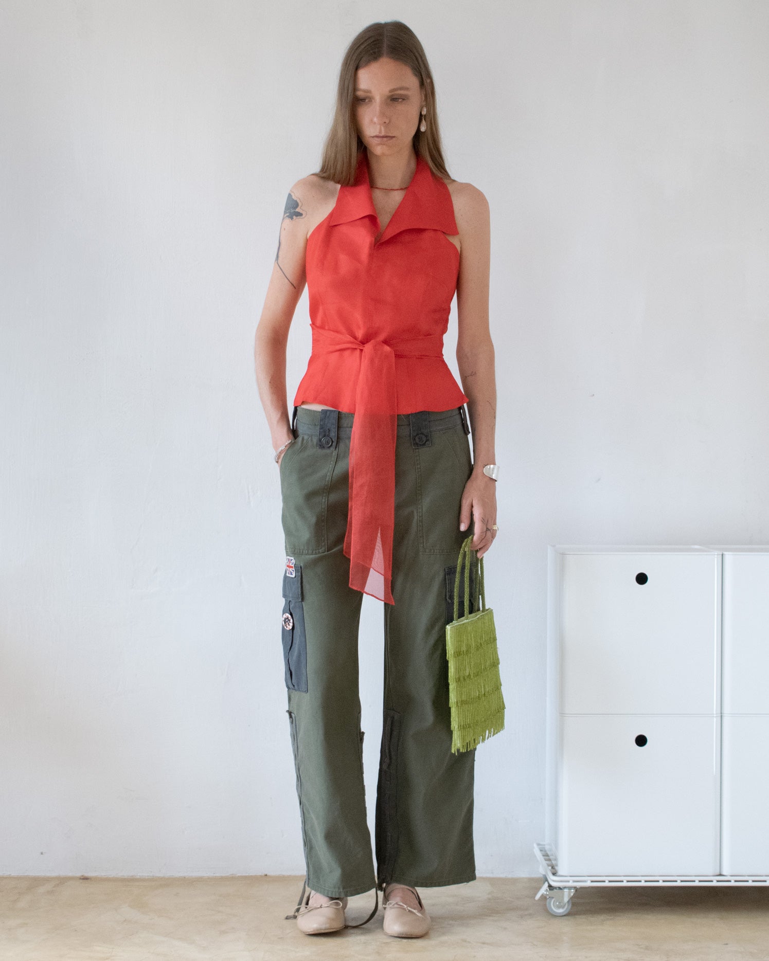 Silk Wrap Top