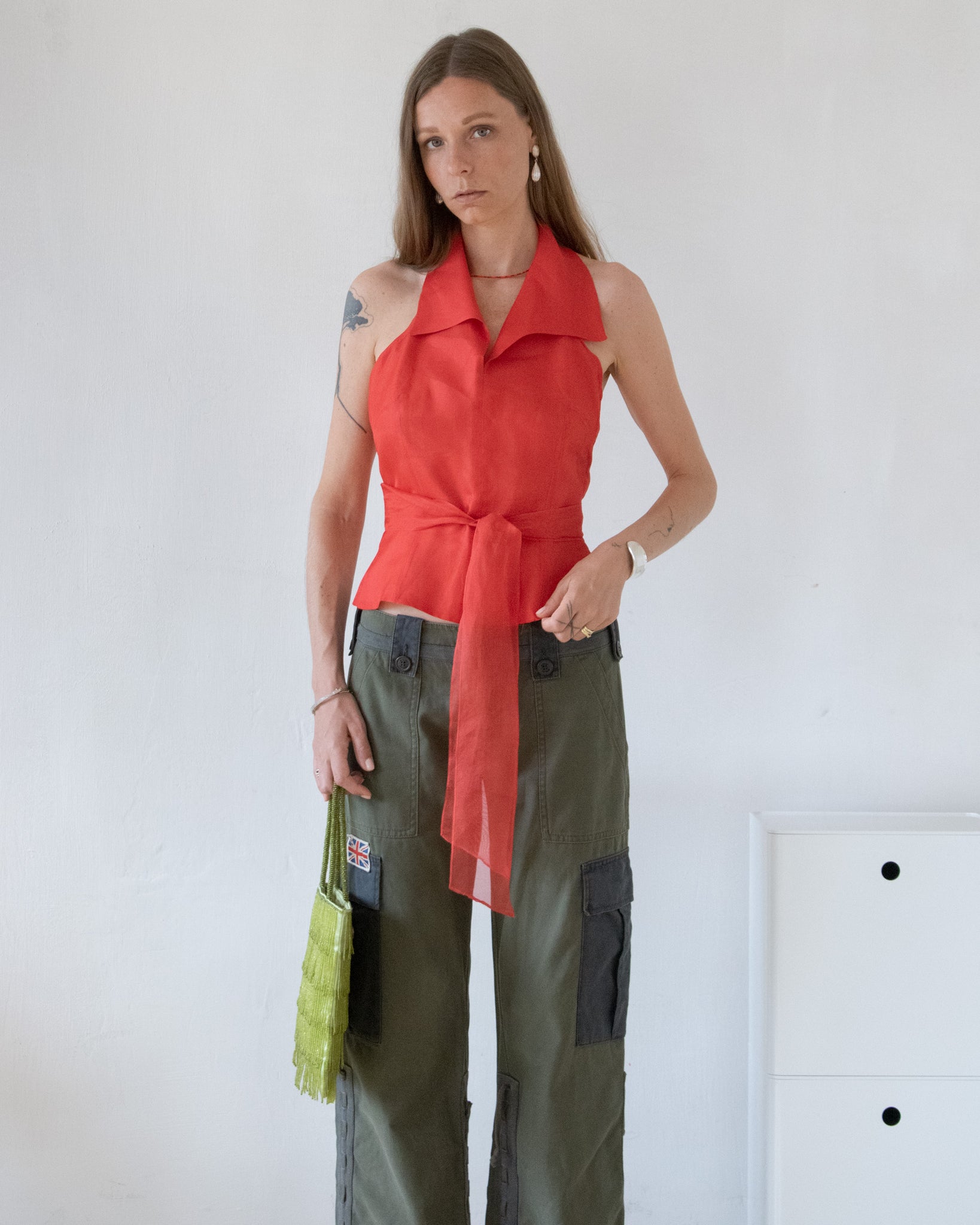 Silk Wrap Top