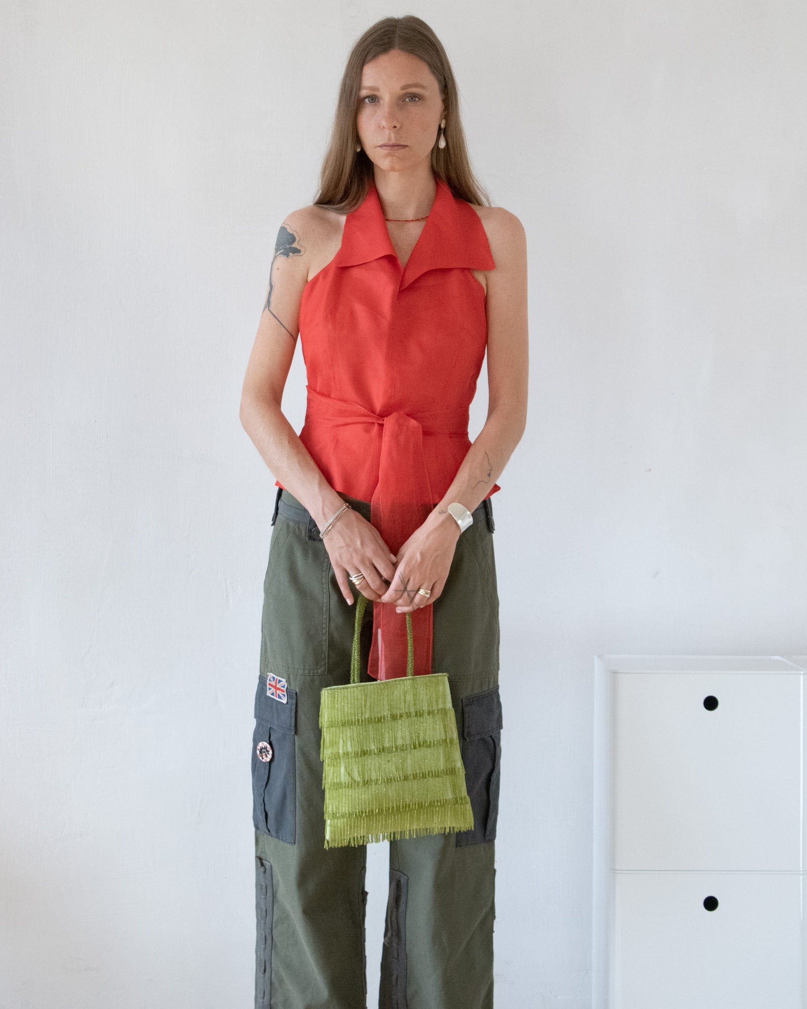 Silk Wrap Top