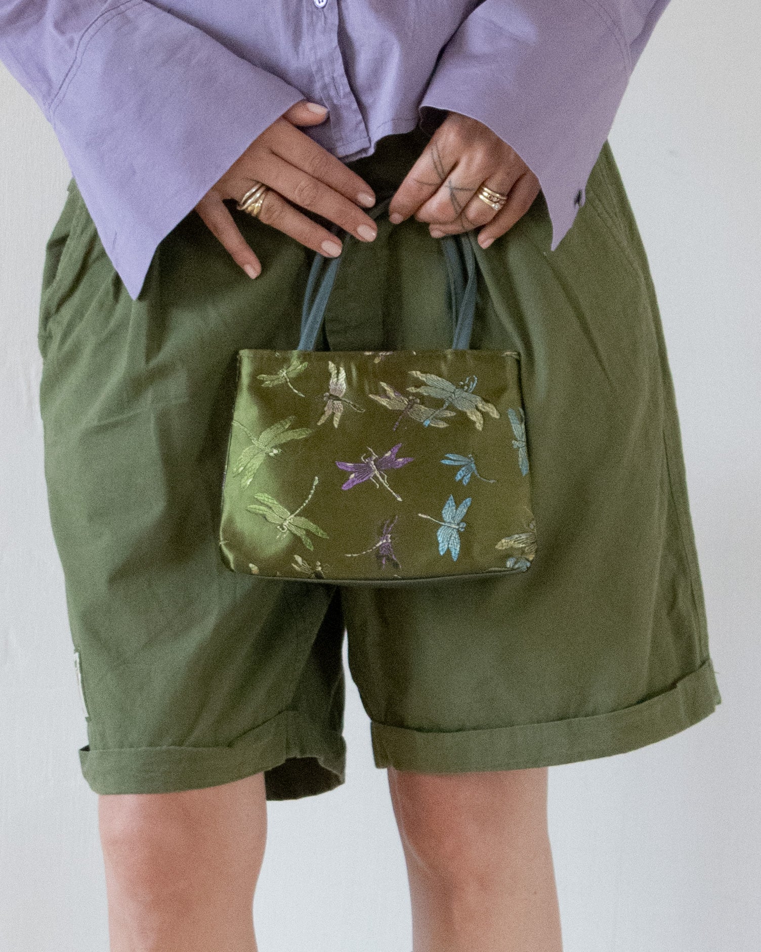 Dragonfly Embroidered Bag