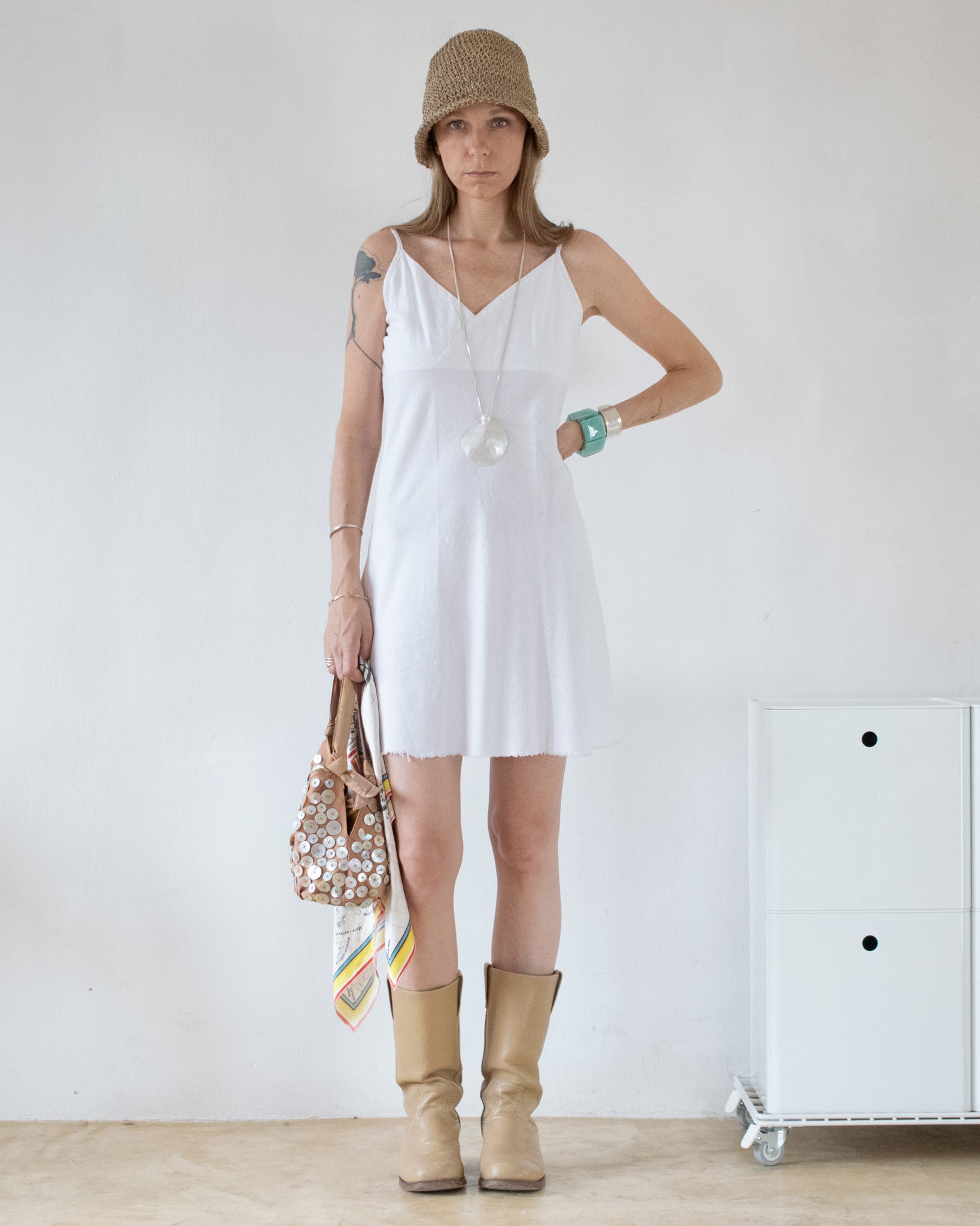 Linen Blend Dress