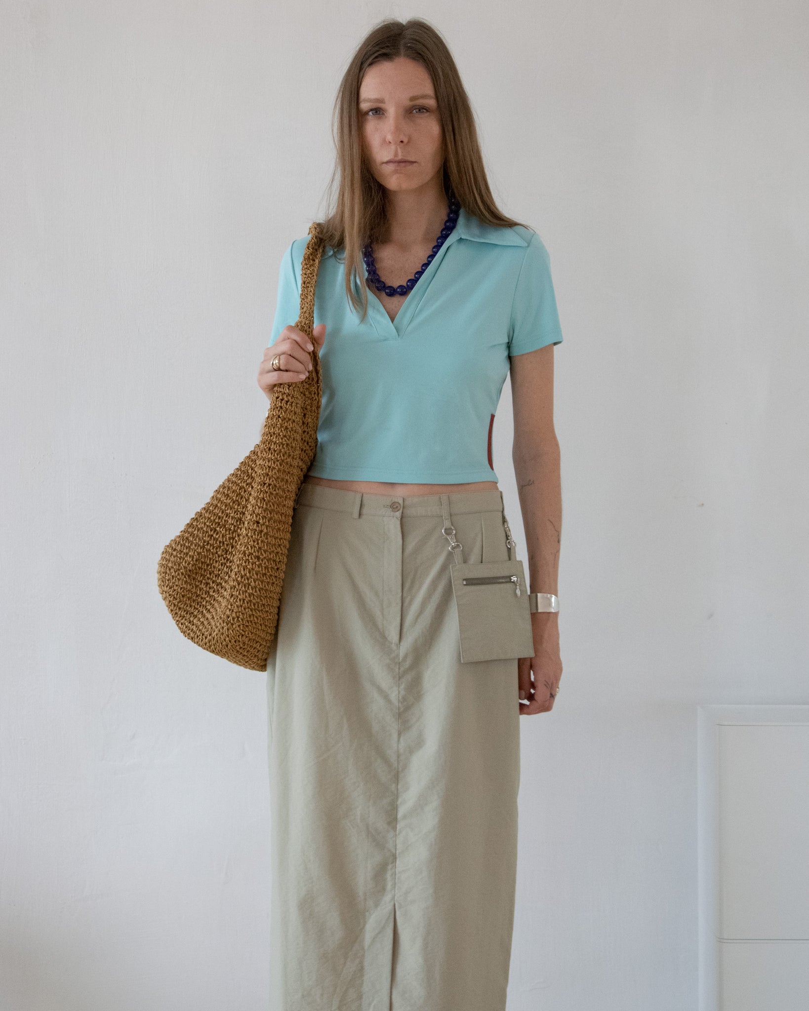 Prada Cropped Polo